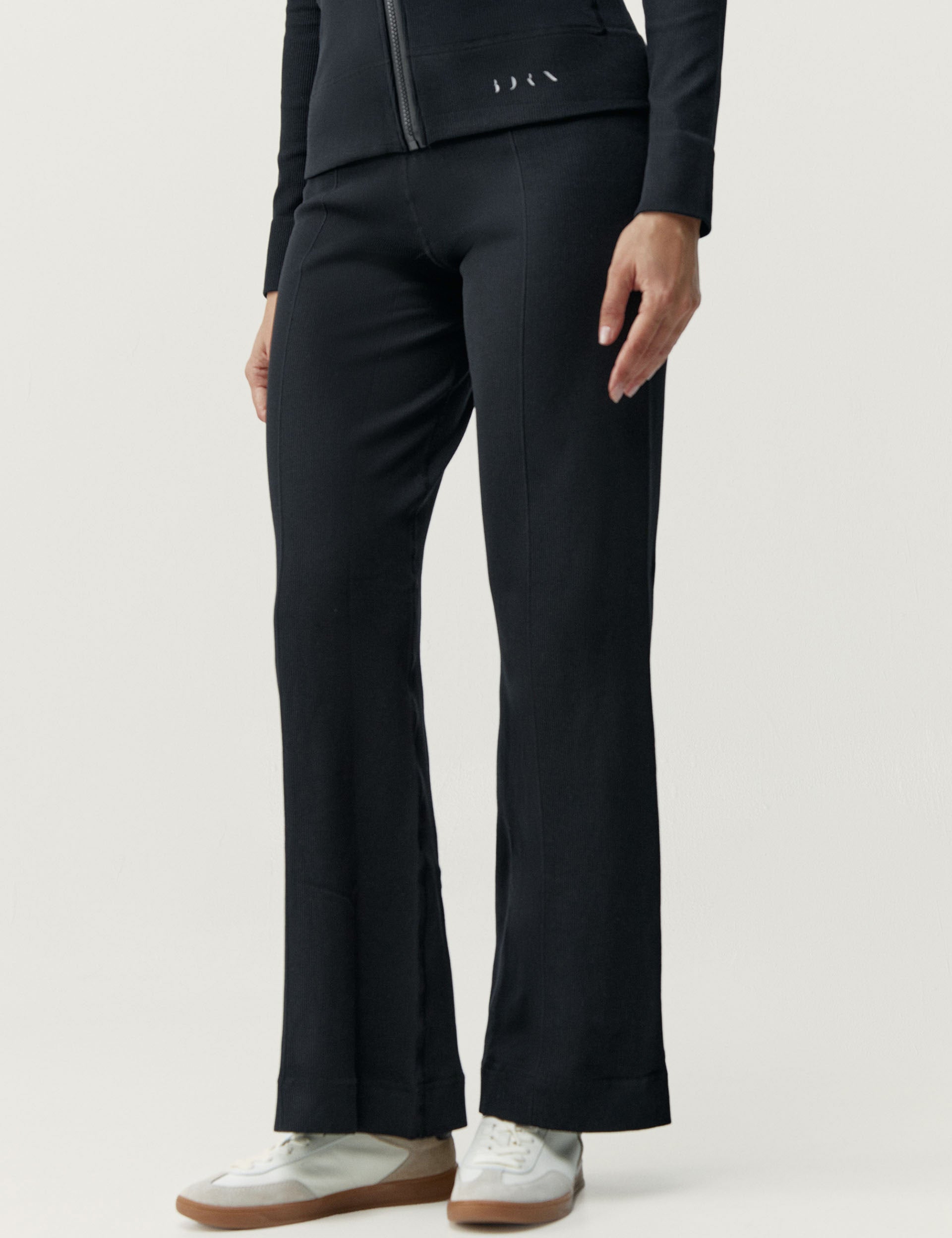 Fait Pants for Women - Soft Stretch High Waisted Black Trousers | Comfortable Work Pants & Casual Lounge Wear