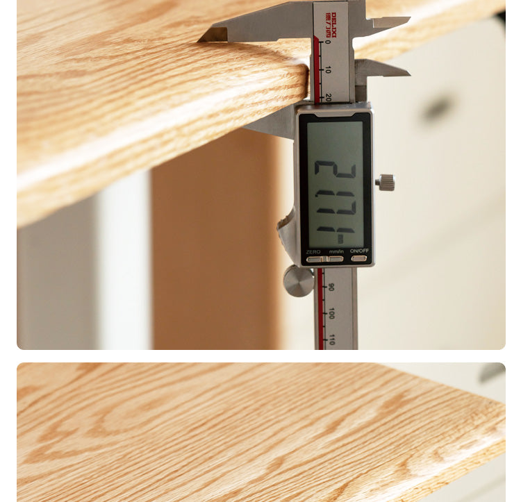 Premium Oak Solid Wood Smart Electric Height Adjustable Standing Desk - Ergonomic Home & Office Workspace Solution for Productivity & Comfort