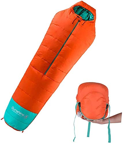 Waterproof Cold Weather Sleeping Bag for Adults & Teens - Lightweight Mummy Sleeping Bag with Thickened Warmth for Winter Camping & Hiking | Portable Outdoor Sleeping Pad for Backpacking & Travel
