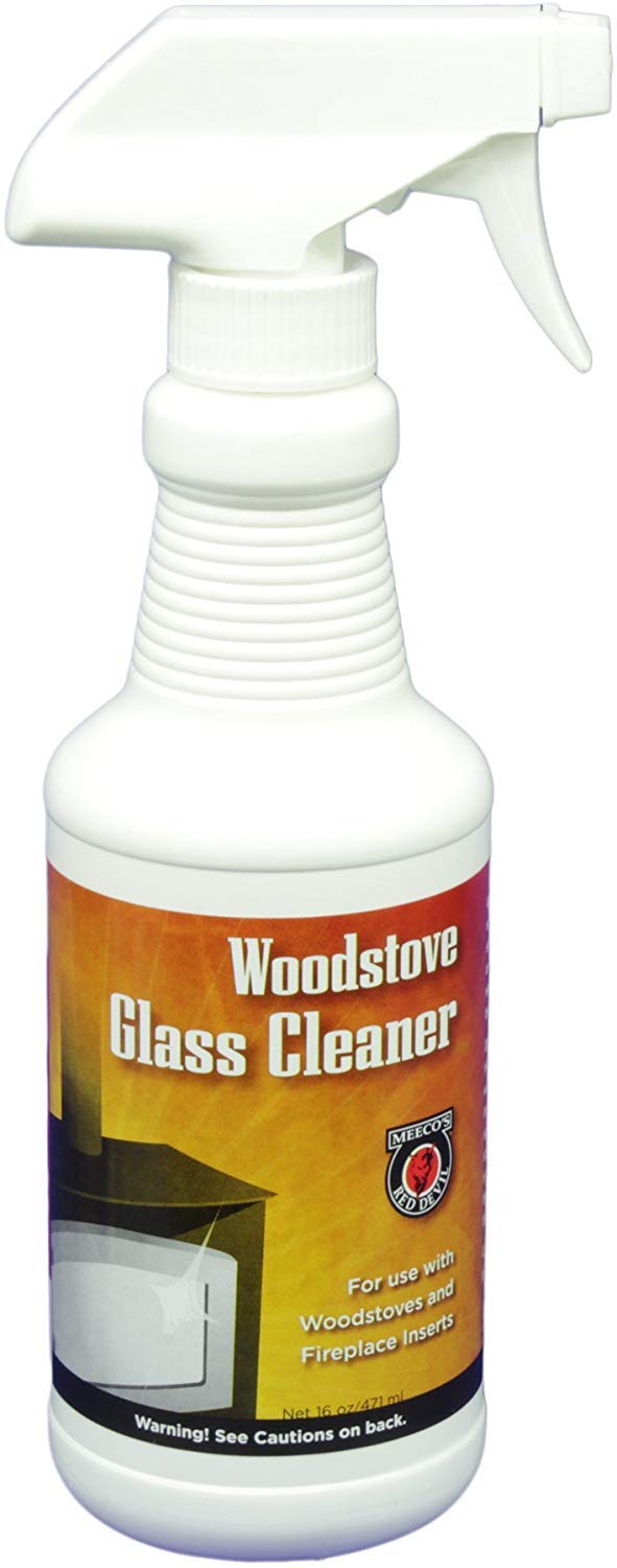 MEECO'S RED DEVIL 701 Wood Stove Glass Cleaner - 16oz (3-Pack) | Removes Soot, Ash & Creosote | Safe for Fireplace, Wood Burning Stoves & Pellet Stoves
