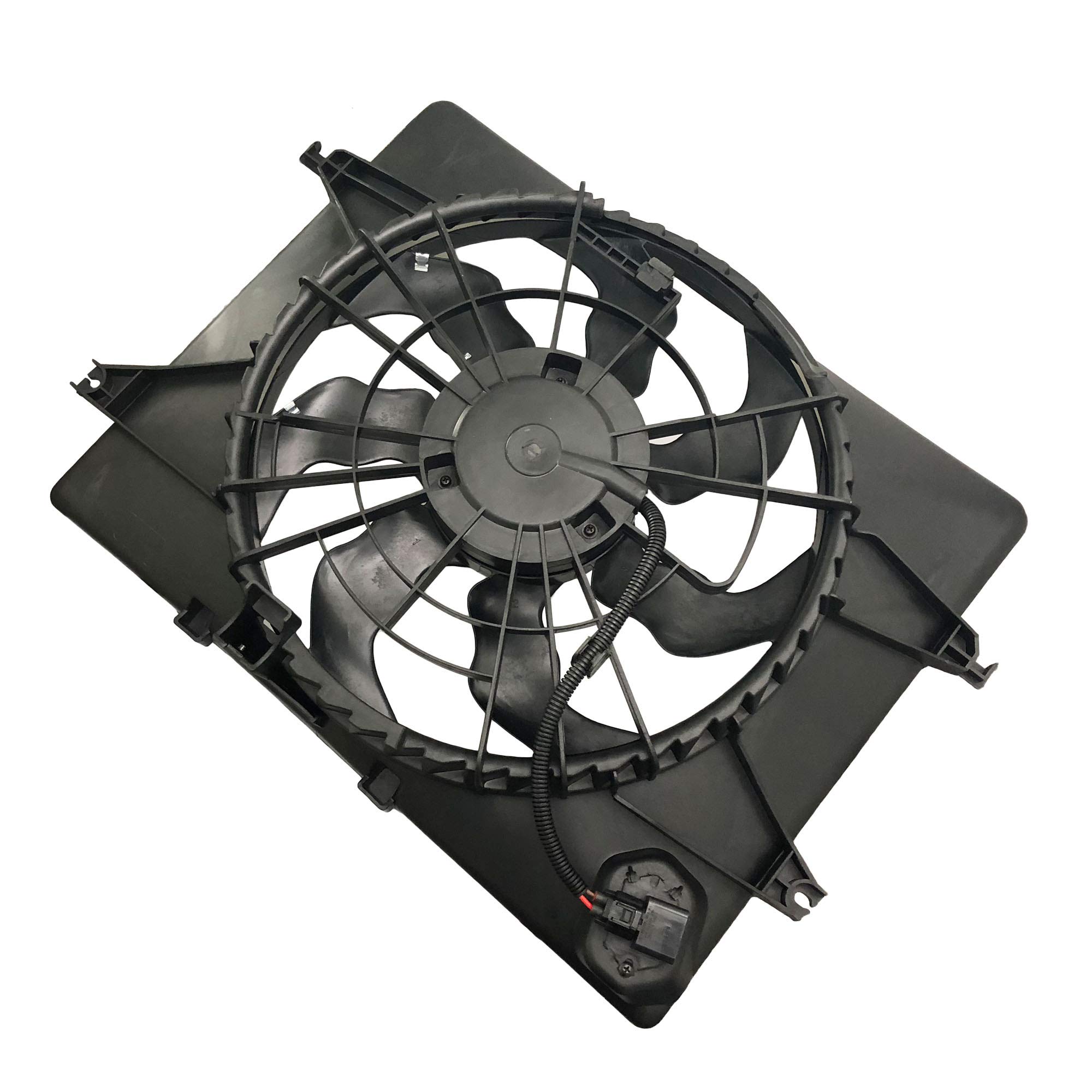 BOXI Engine Cooling Fan Assembly Compatible with Hyundai Sonata 2011-2012 2.4L & Kia Optima 2011-2014 2.4L - Replaces OEM 253803Q170 253803R170 - Perfect for Overheating Prevention & Engine Cooling System Repair