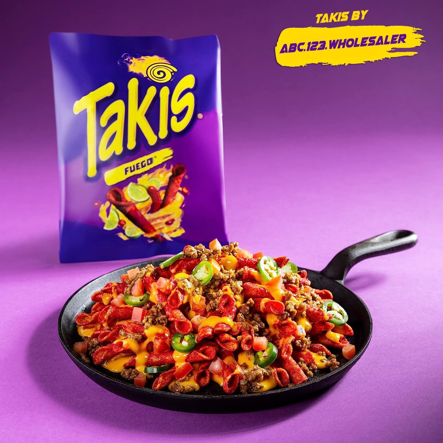 Takis Fuego Hot Chili Pepper & Lime Flavored Corn Snacks - 2 Pack (9.9 oz Each) | Spicy Mexican Style Corn Chips | Perfect for Parties, Movie Nights & Snack Time