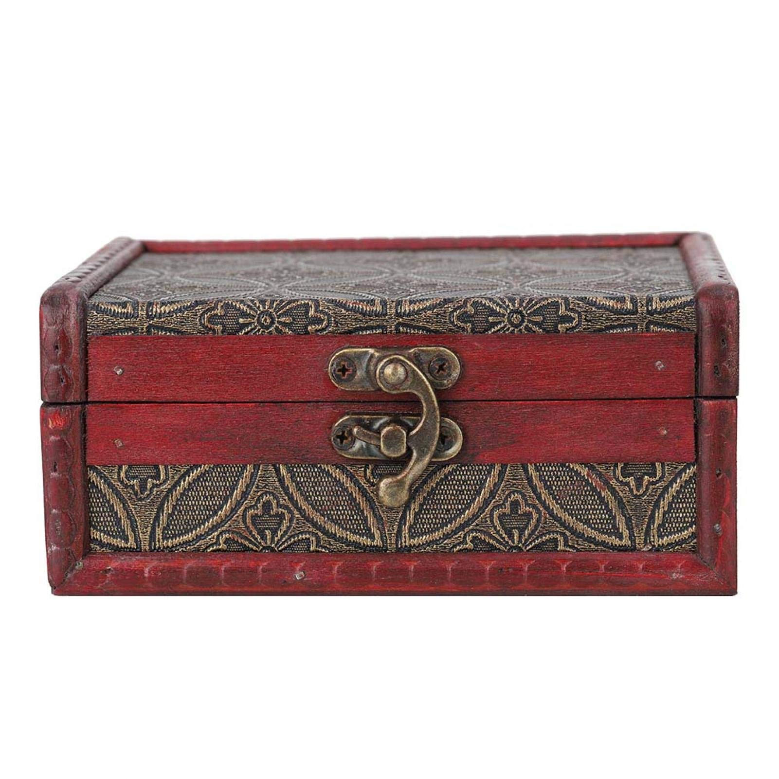 Vintage Handmade Jewelry Box - Elegant Wooden Storage Organizer for Necklaces, Rings & Earrings - Durable & Stylish for Home, Office & Travel Use