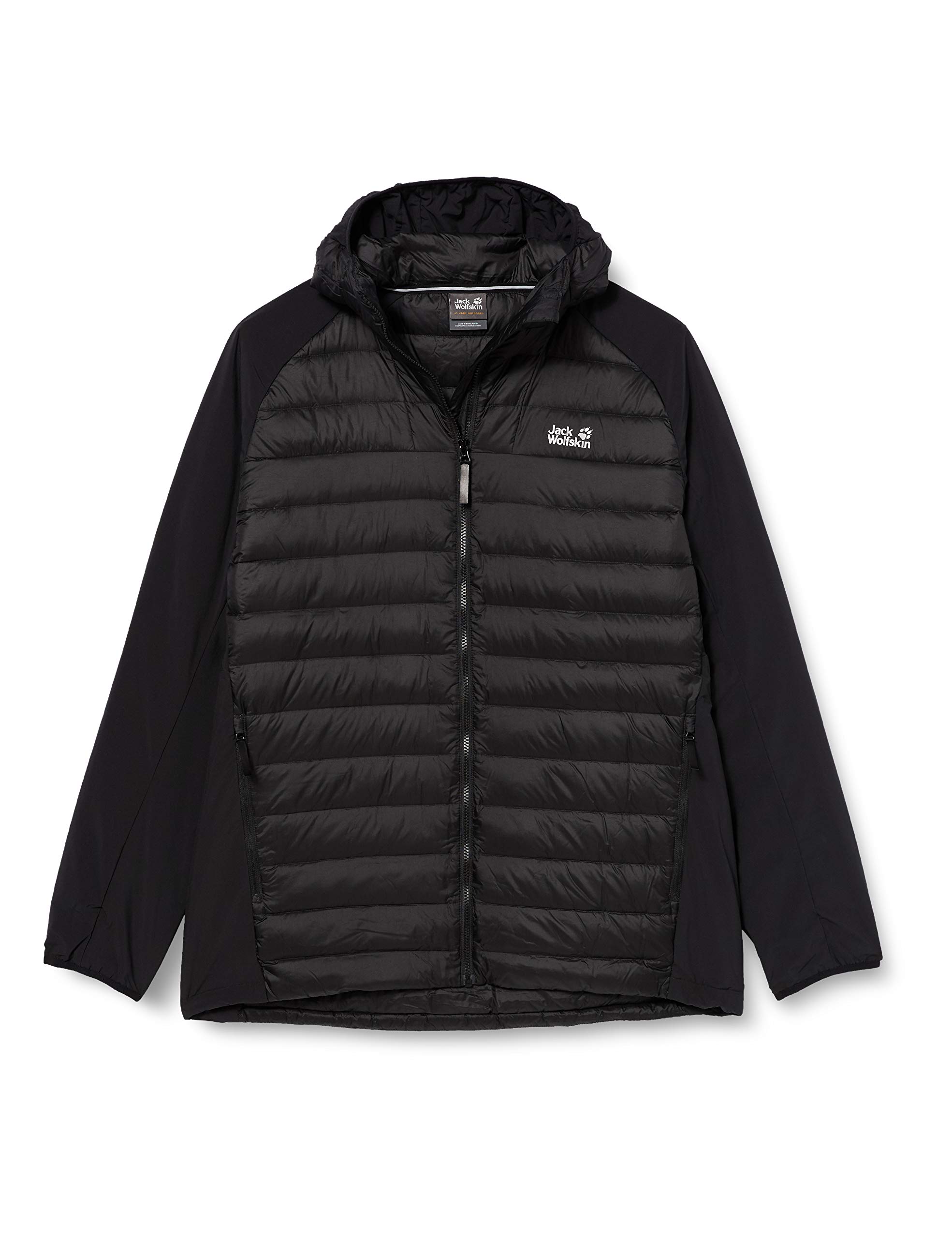 Jack Wolfskin Men's JWP Hybrid Jacket - Lightweight Waterproof Hiking & Outdoor Adventure Jacket for Men - Perfect for Camping, Trekking, and Travel