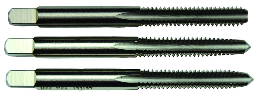 High-Speed Steel Straight Flute Hand Tap Set - 1