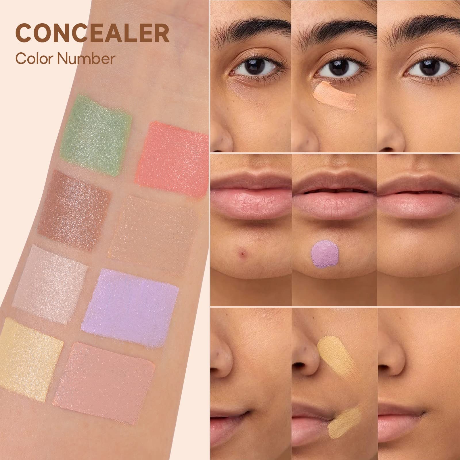 Bare with Concealer - Long Lasting Multi-Function Makeup for Pores & Skin Nourishment | Silky Translucent Coverage for Daily Use, Photo Shoots & Special Events