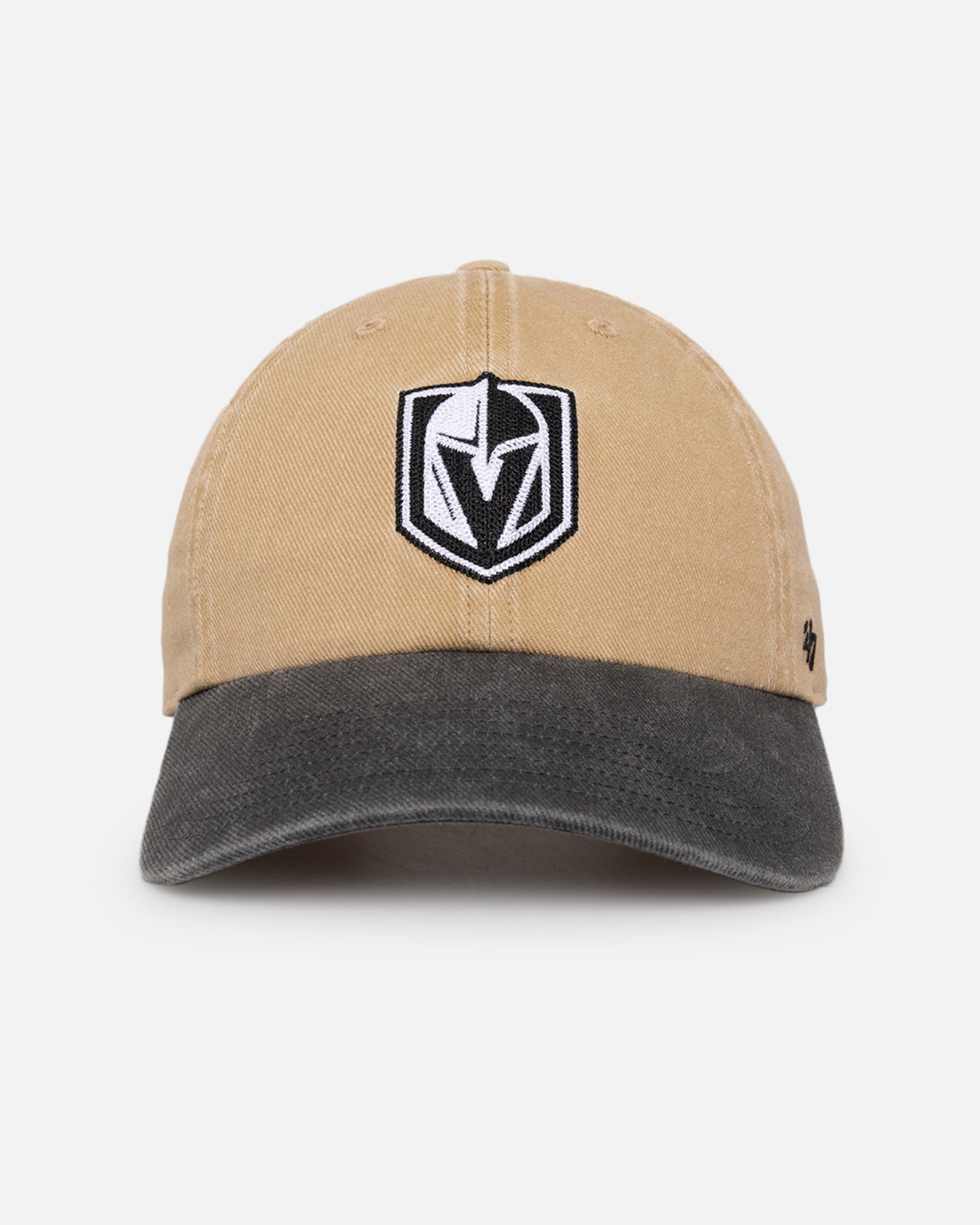 47 Brand Vegas Golden Knights 'Apollo Chain' 47 Clean Up Strapback Khaki Adjustable Hat - Official NHL Team Snapback Cap for Men & Women - Perfect for Game Day, Sports Events & Casual Wear