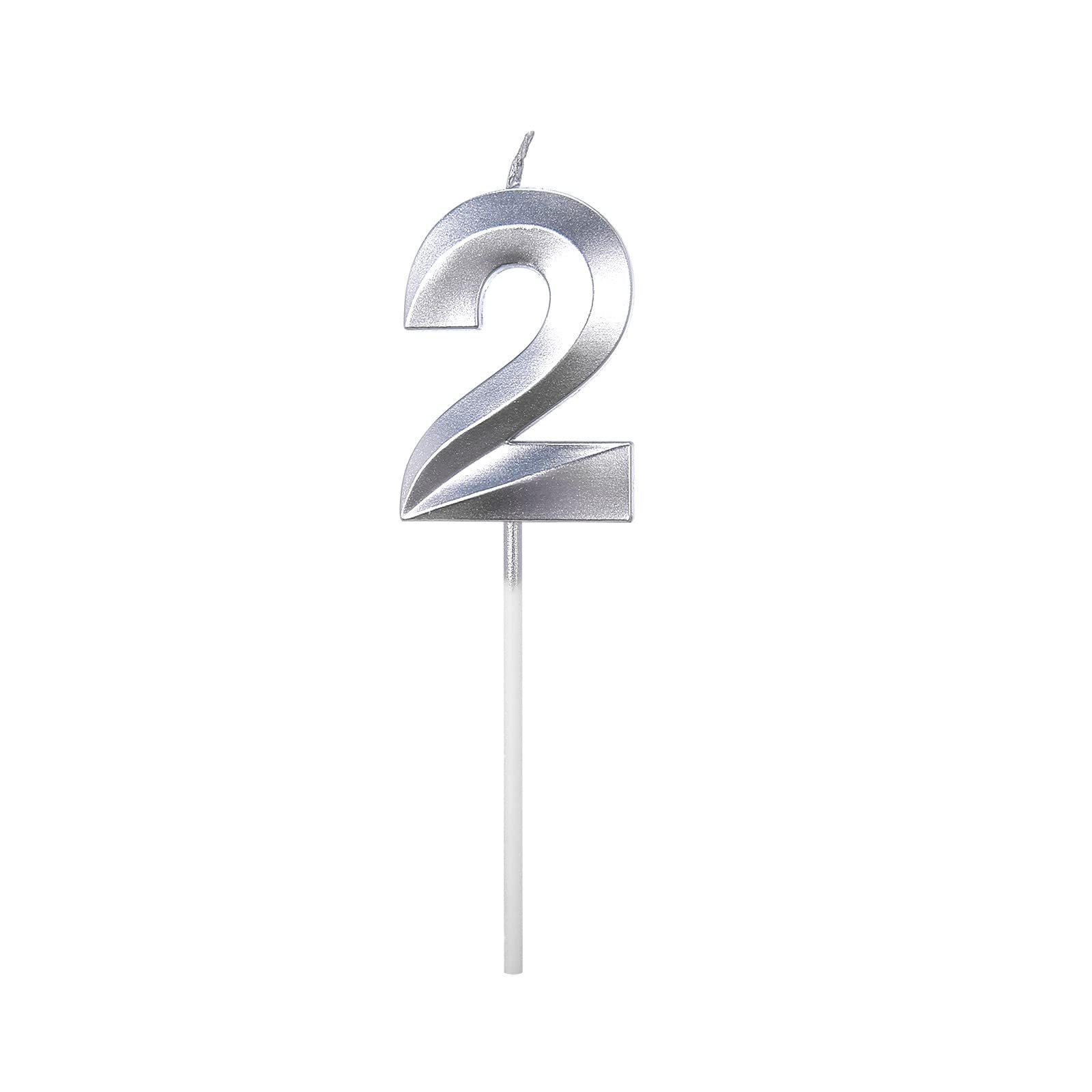 3D Multicolor Big Number Birthday Candles - Cake Topper Decoration for Celebrations, Parties & Anniversaries | Perfect for Birthday Cakes, Wedding Desserts & Special Events
