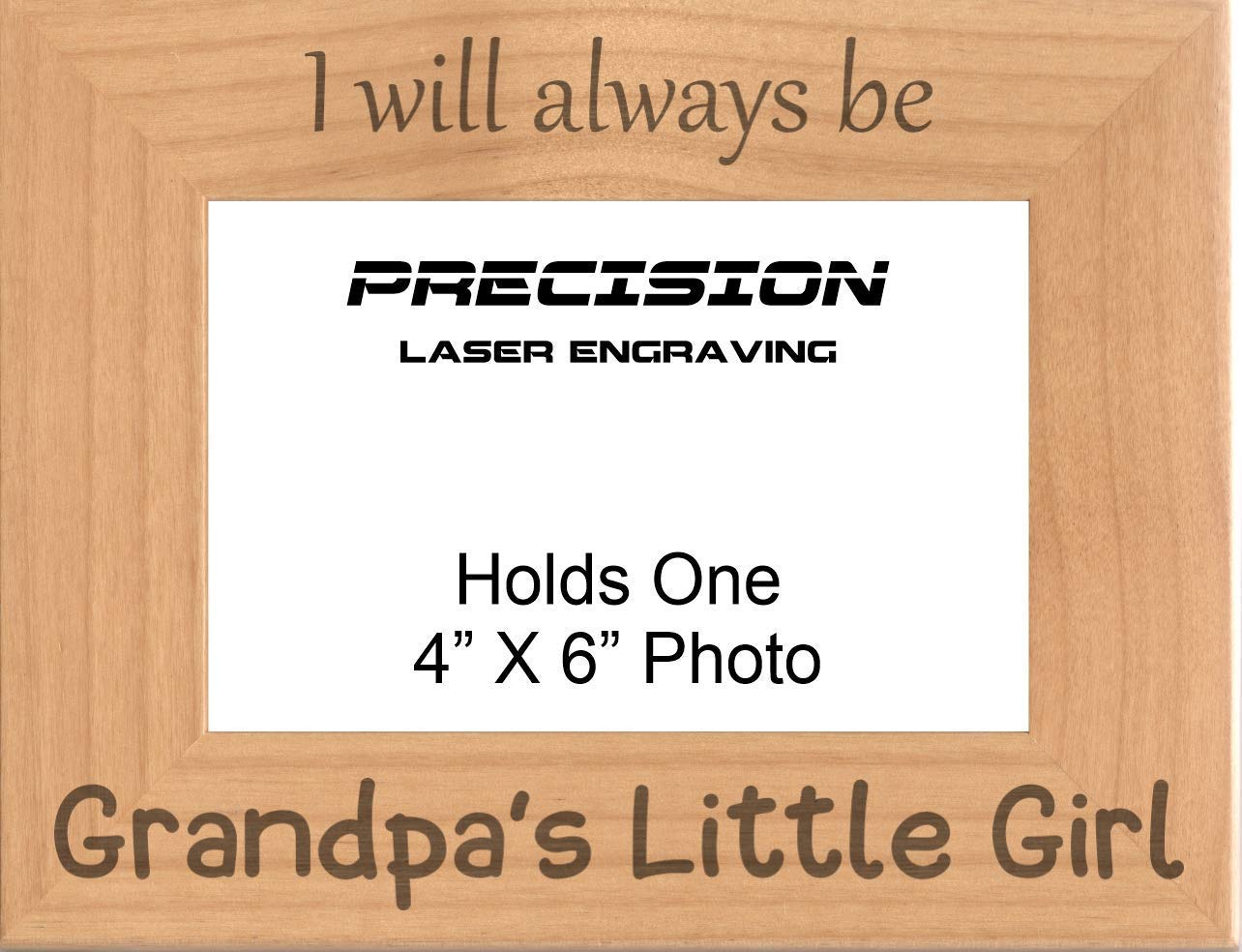 Grandpa Gift - Engraved Wood Picture Frame for Father's Day | Cherished Memories