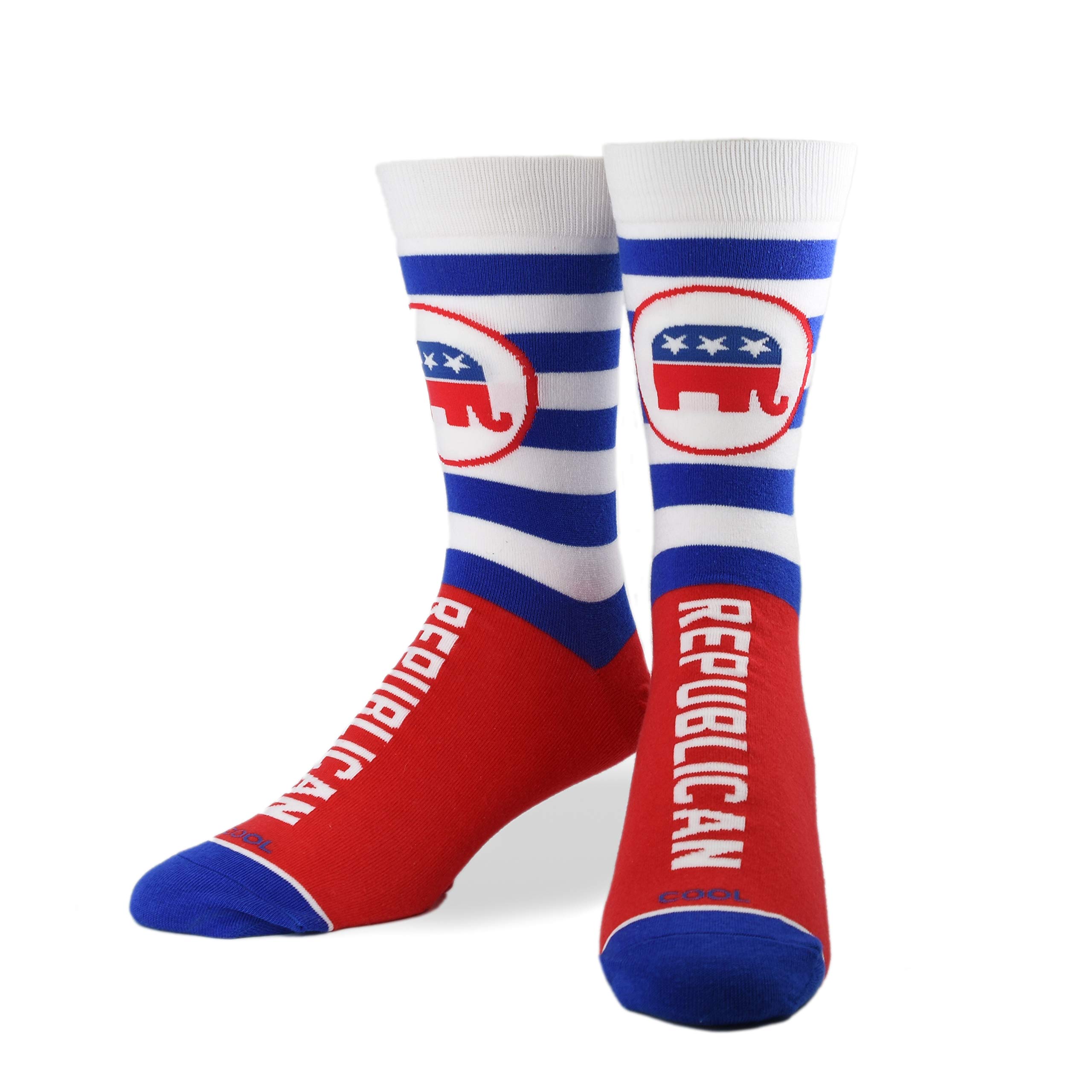 Funny Novelty Crew Socks for Men & Women - Republican Political Graphic Print Socks - Comfortable Large Size - Perfect for Gifts, Parties & Political Events