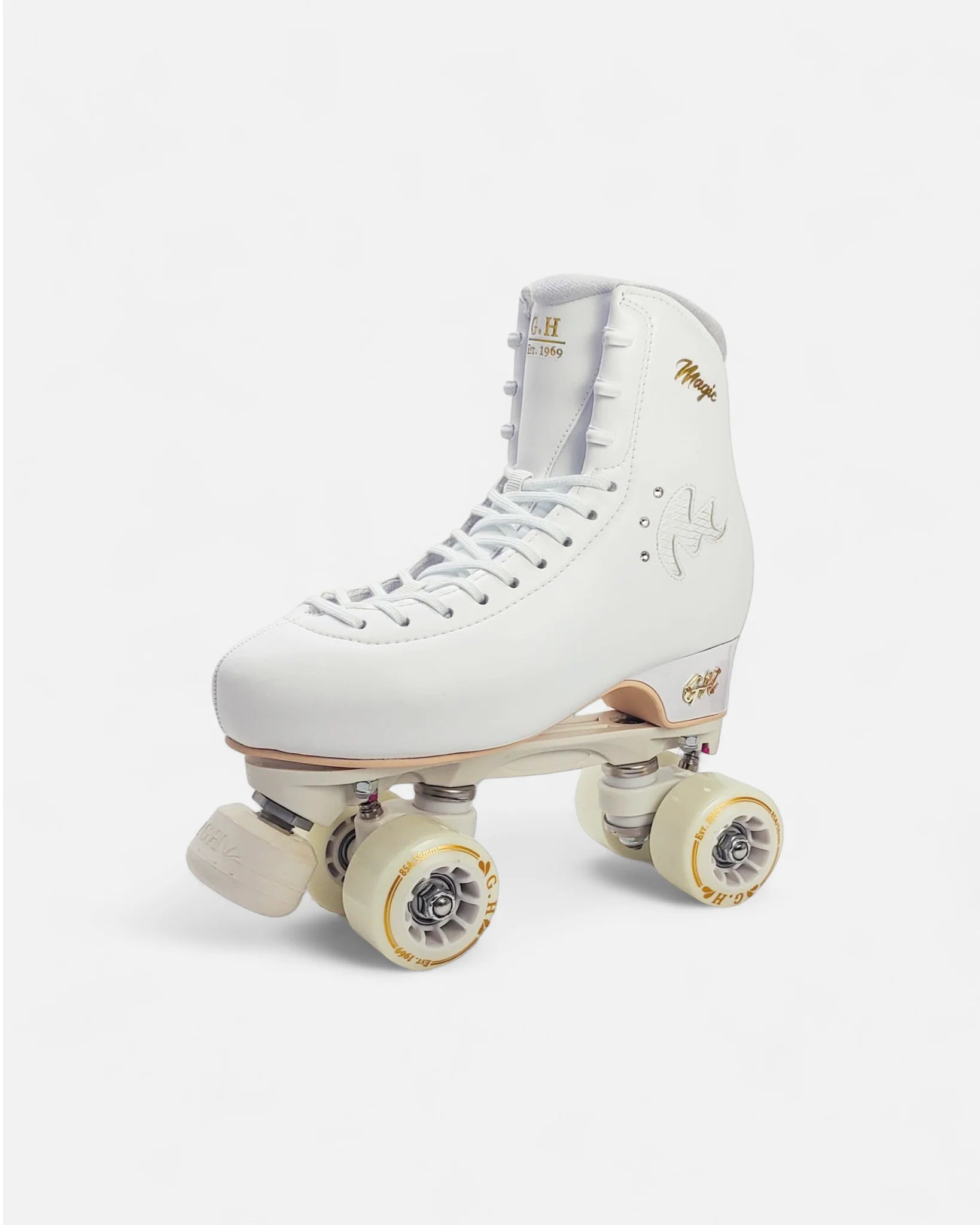 GH Magic Quad Roller Skates for Women & Men - Adjustable Outdoor/Indoor Rollerblades with Light Up Wheels - Perfect for Fitness, Rink Skating & Street Roller Derby