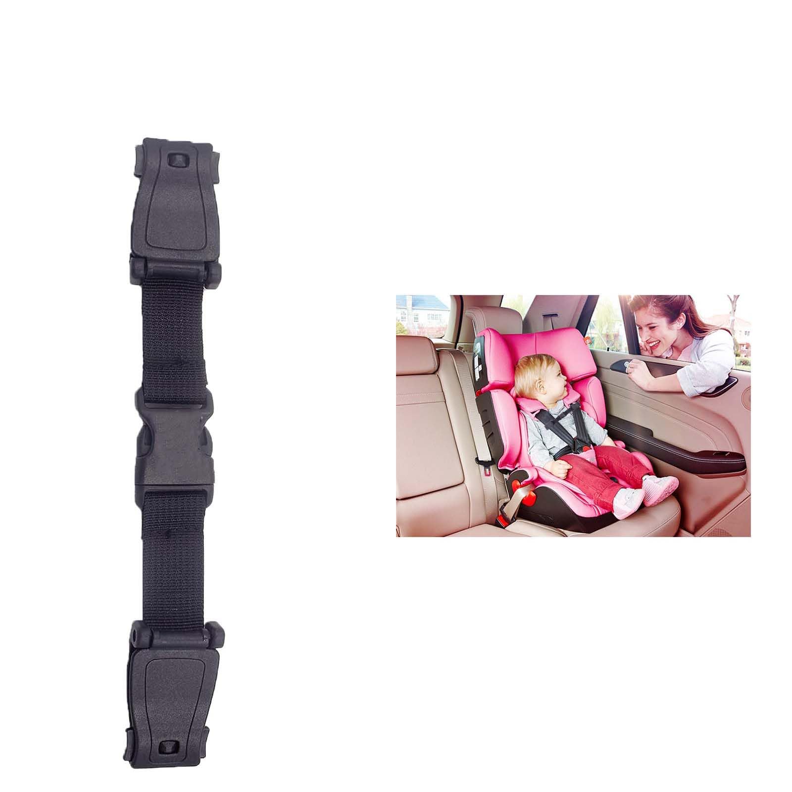 Universal Adjustable Seat Chest Harness Clip - Child Safety Strap Lock for Strollers & High Chairs - Trendy Black Safety Guard for Baby Security | Perfect for Travel, Dining & Outdoor Activities