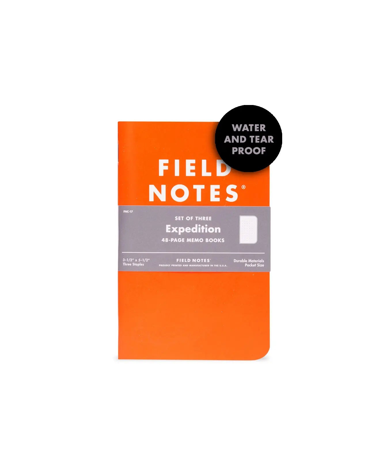 Fieldnotes Expedition Orange Australia - Durable Waterproof Notebook for Outdoor Adventures, Hiking, Camping & Travel Journaling