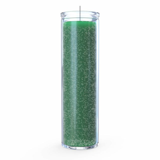 Green 7-Day Prayer Candle for Home Blessings, Spiritual Cleansing & Meditation - Long-Lasting Religious Candle for Altars, Rituals & Positive Energy