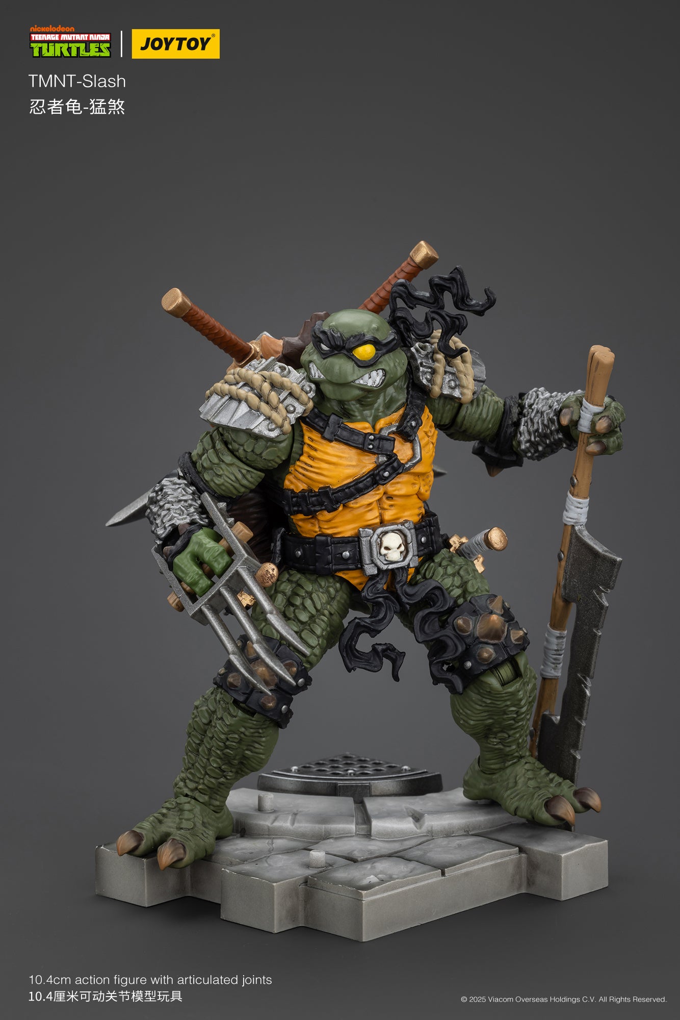 1/18 JOYTOY TMNT Slash & Tokka Action Figure Set - Collectible Ninja Turtle Villains for Display & Play - Perfect for TMNT Fans & Toy Collectors