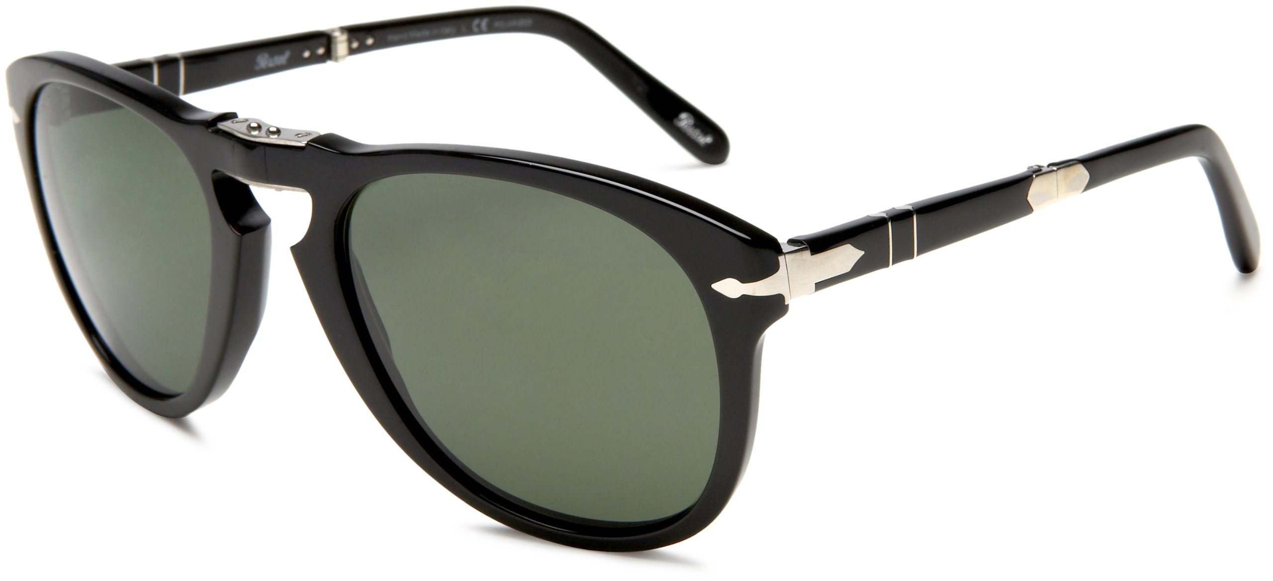 Persol PO0714 Classic Aviator Sunglasses for Men & Women - Polarized UV Protection - Vintage Pilot Style - Perfect for Driving, Travel & Outdoor Activities