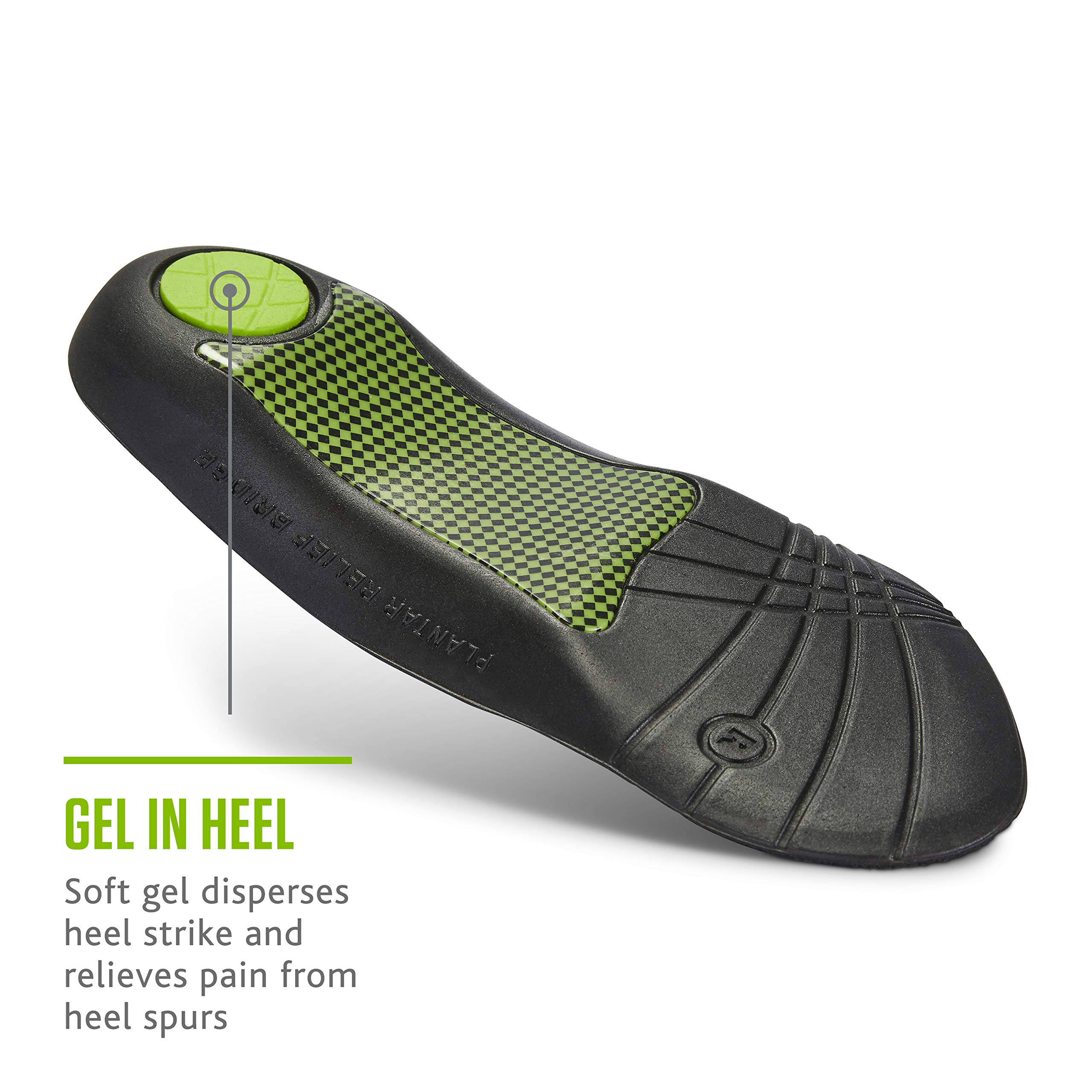 Sof Sole Men's 3/4 Length Gel Shoe Insoles - Plantar Fasciitis Support & Pain Relief - Comfort Cushion for Running, Walking & Work Shoes (Arch Support Orthotic Inserts)