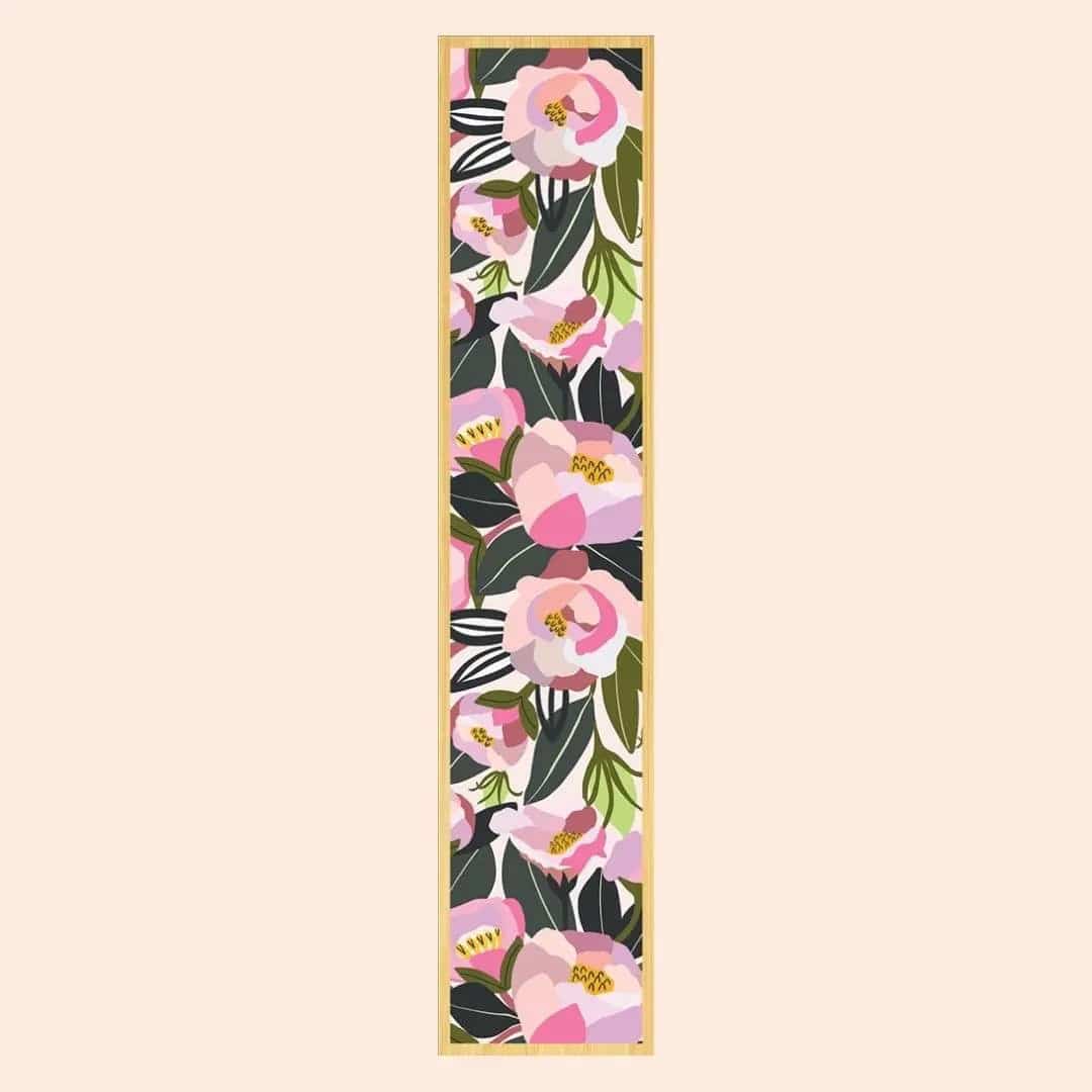 Elegant Roses and Peonies Australian Wooden Bookmark - Handmade Floral Bookmark for Women & Readers - Perfect Gift for Book Lovers, Birthday, Anniversary & Mother's Day