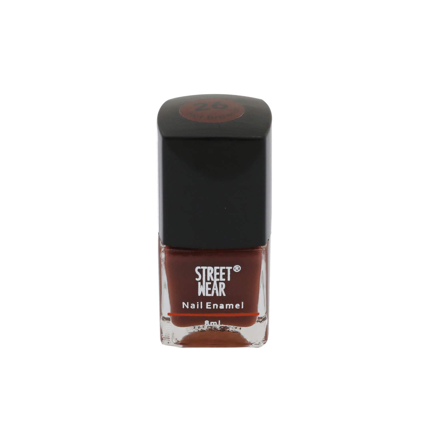 Trendy Streetwear Nail Polish - Hot Brownie Shade (8ml) | Long-Lasting Vegan Nail Enamel for Urban Fashion & Night Out Looks