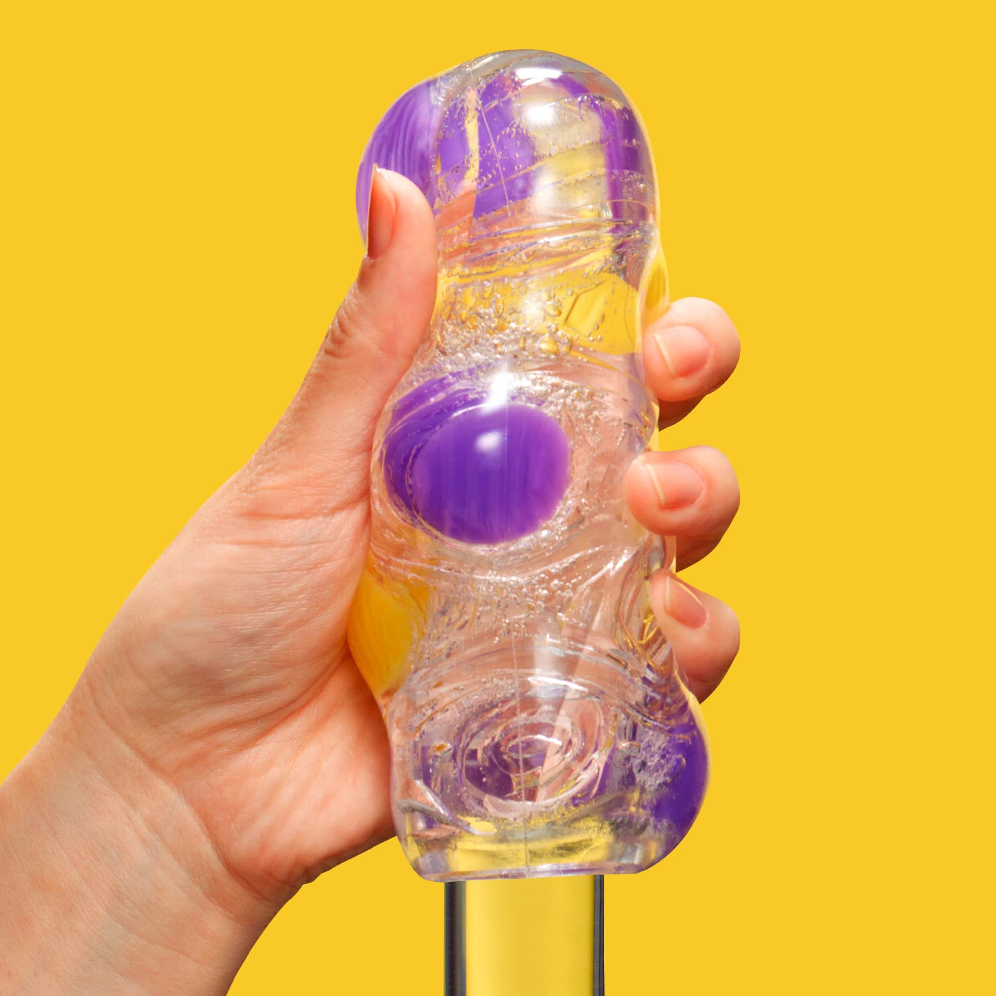 TENGA Bobble BOB-002 Magic Marbles Reusable Male Masturbator - Translucent Silicone Adult Toy for Men | Discreet & Hygienic Solo Pleasure at Home