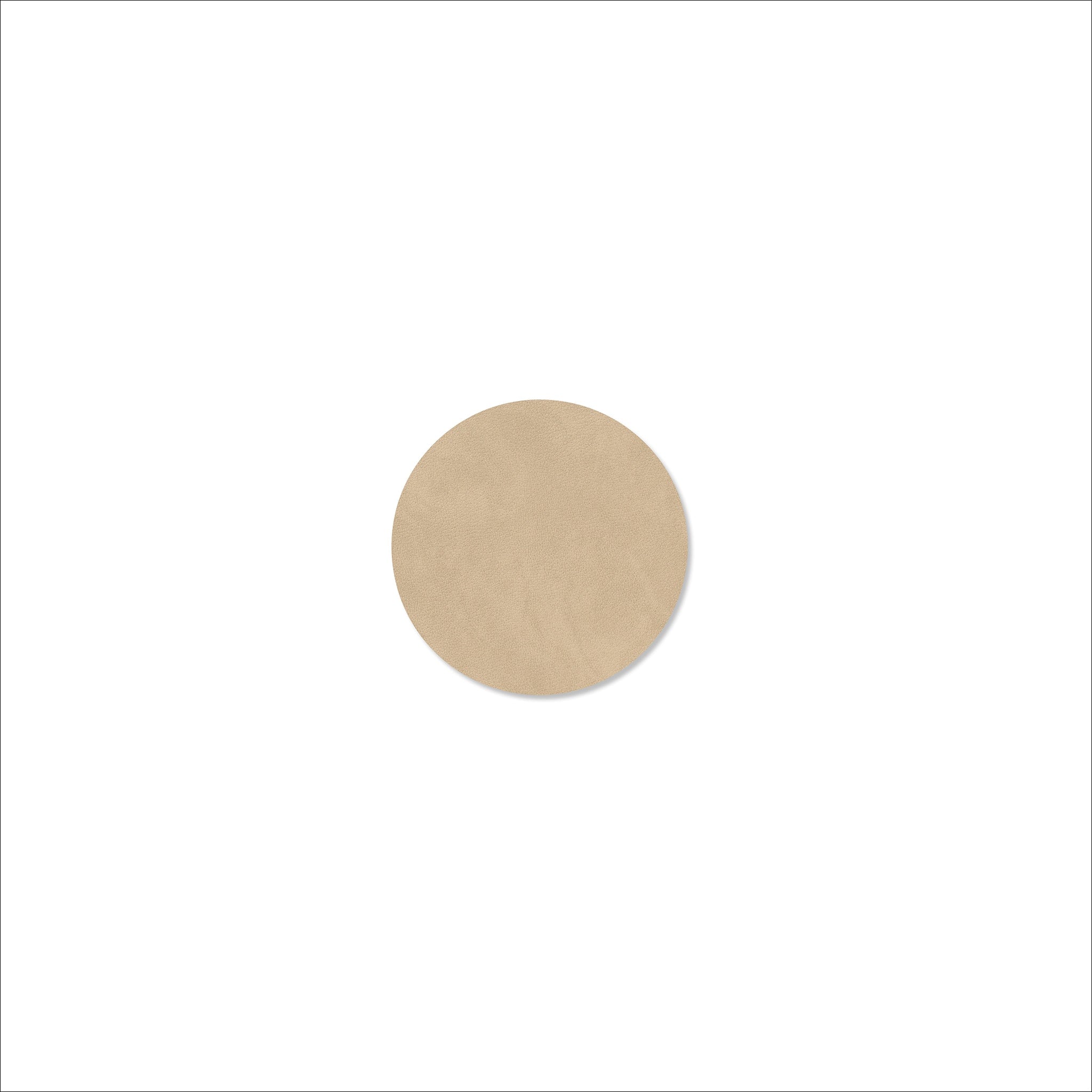 Premium LIND DNA Nupo Coaster Set - 6 Pack Sand-Colored Non-Slip Drink Coasters for Coffee Tables, Bars & Home Decor | Stylish & Durable Beverage Protectors