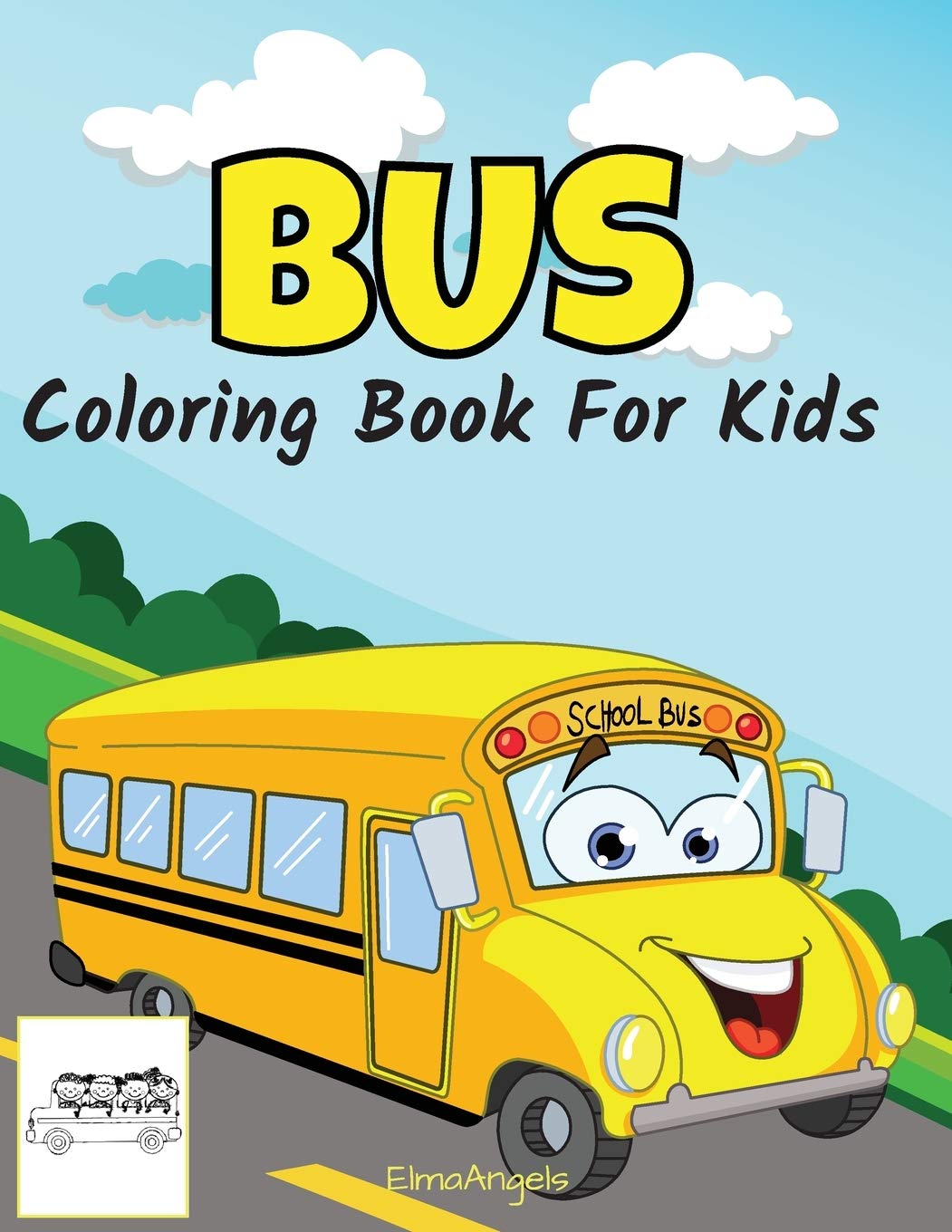 Bus Coloring Book for Kids Ages 3-8 | Large 8.5 x 11 Inch Pages | Fun Educational Activity Book for Preschool & Kindergarten | Perfect for Travel, Birthday Gifts & Classroom Activities