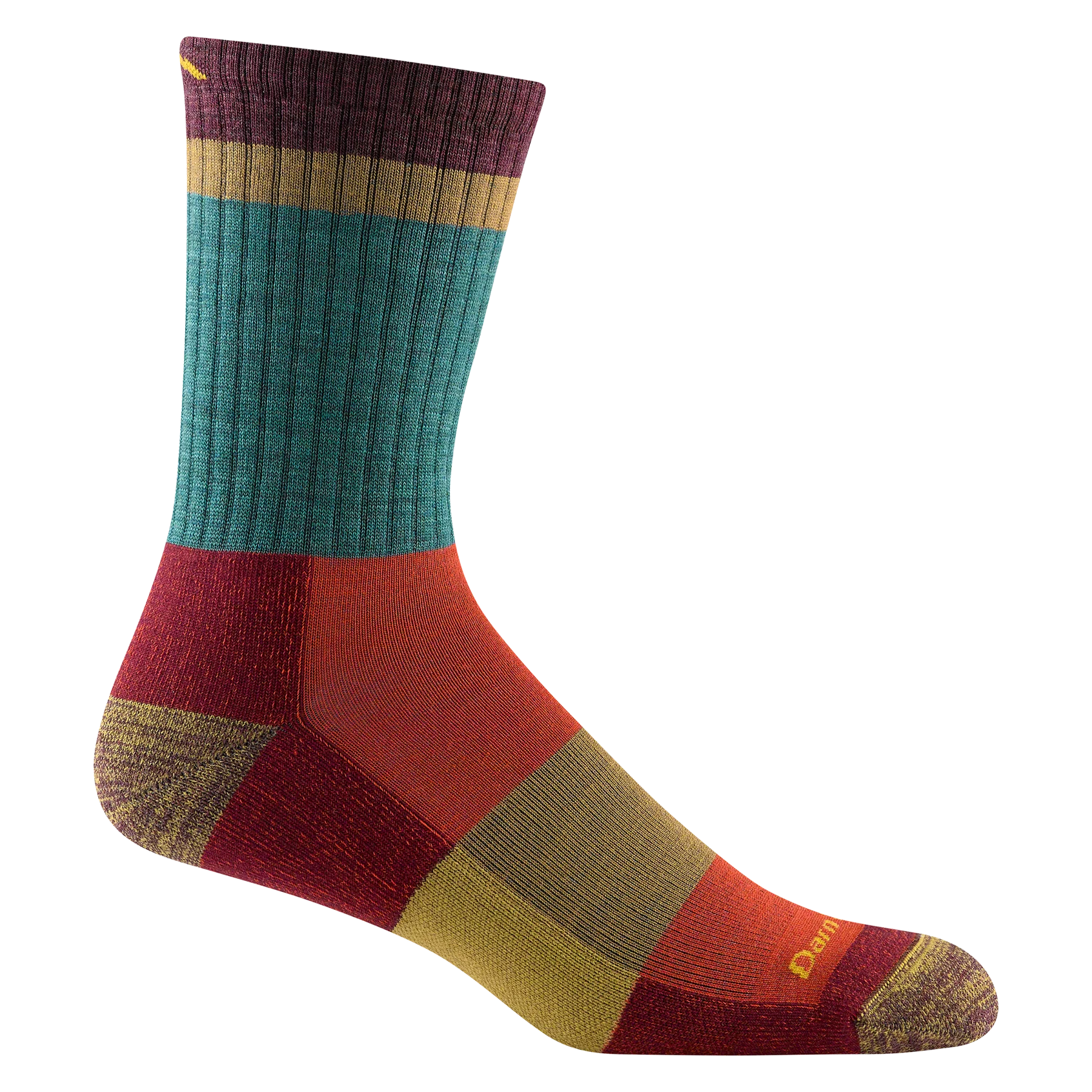 Darn Tough Men's Heady Stripe Hiker Lightweight Micro Crew Socks - Moisture Wicking & Cushioned for Hiking, Running & Outdoor Adventures