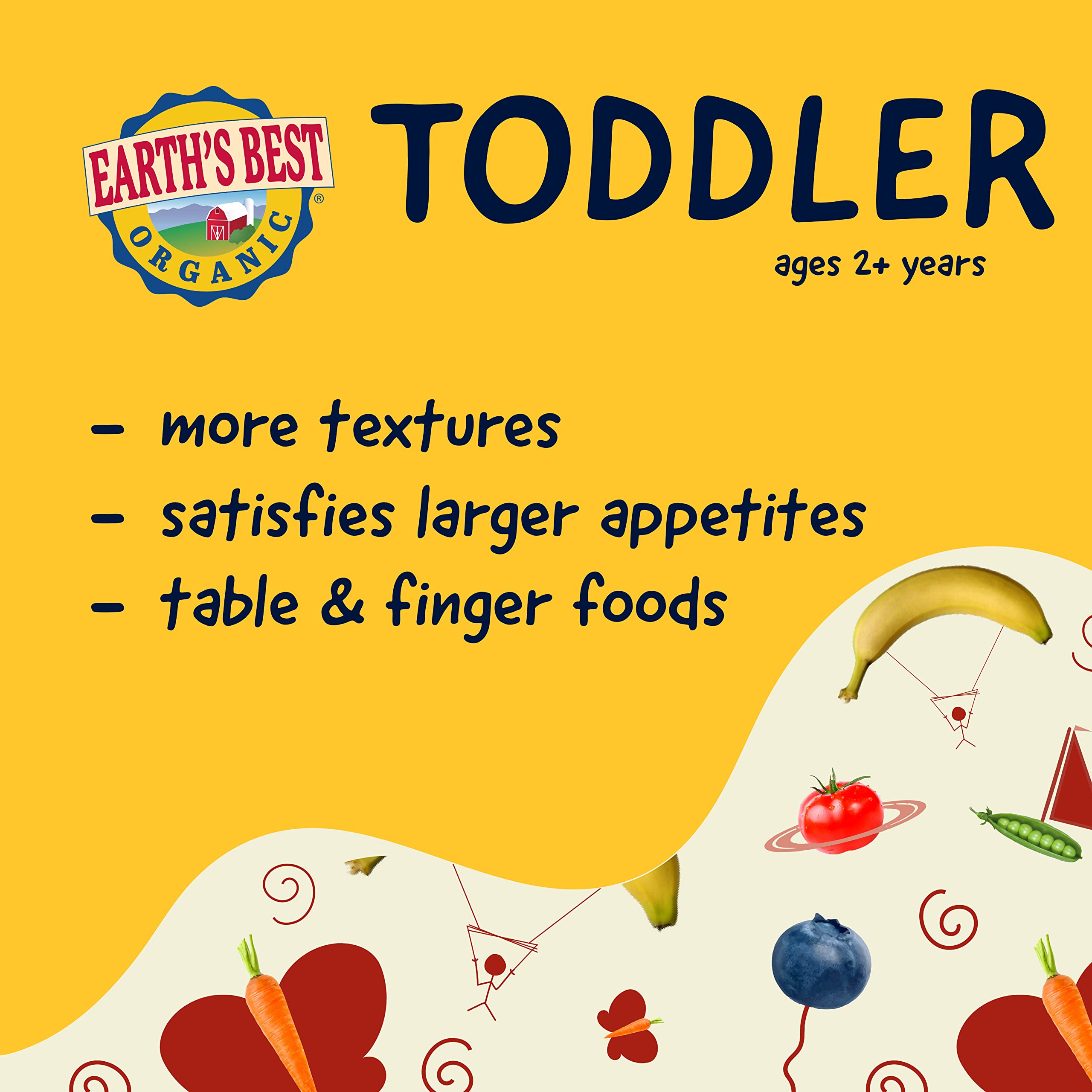 Earth's Best Organic Sesame Street Toddler Snacks - Crunchin' Crackers for Kids 2+ Years | Healthy, Wholesome Snack | Original Flavor, 5.3 oz (Pack of 6) | Perfect for Lunchboxes, Daycare & On-the-Go Snacking