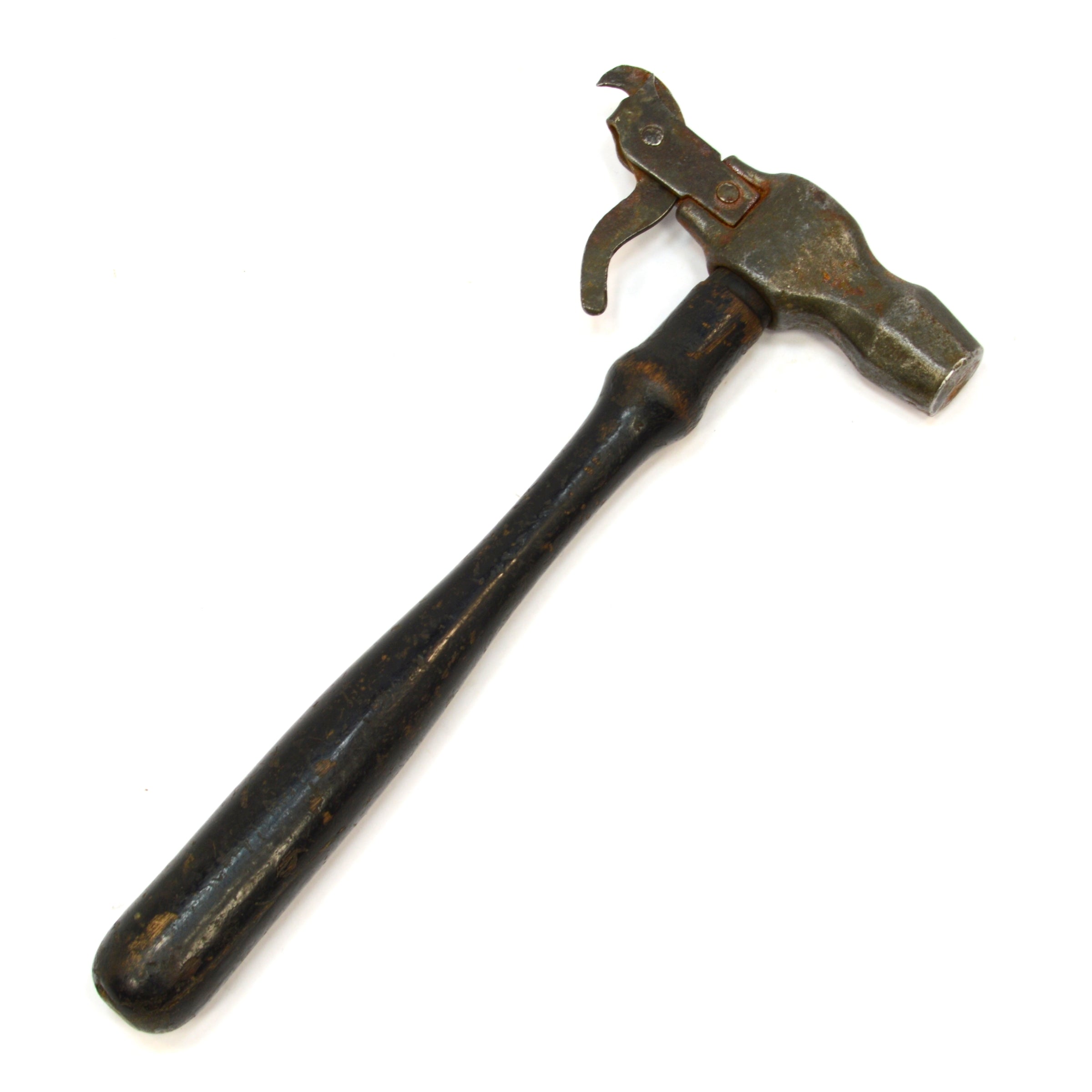 Vintage 5 oz Antique Tack Hammer with Unique Staple Puller End - Dated MAY 17 - Perfect for Upholstery, Leatherworking & DIY Crafts
