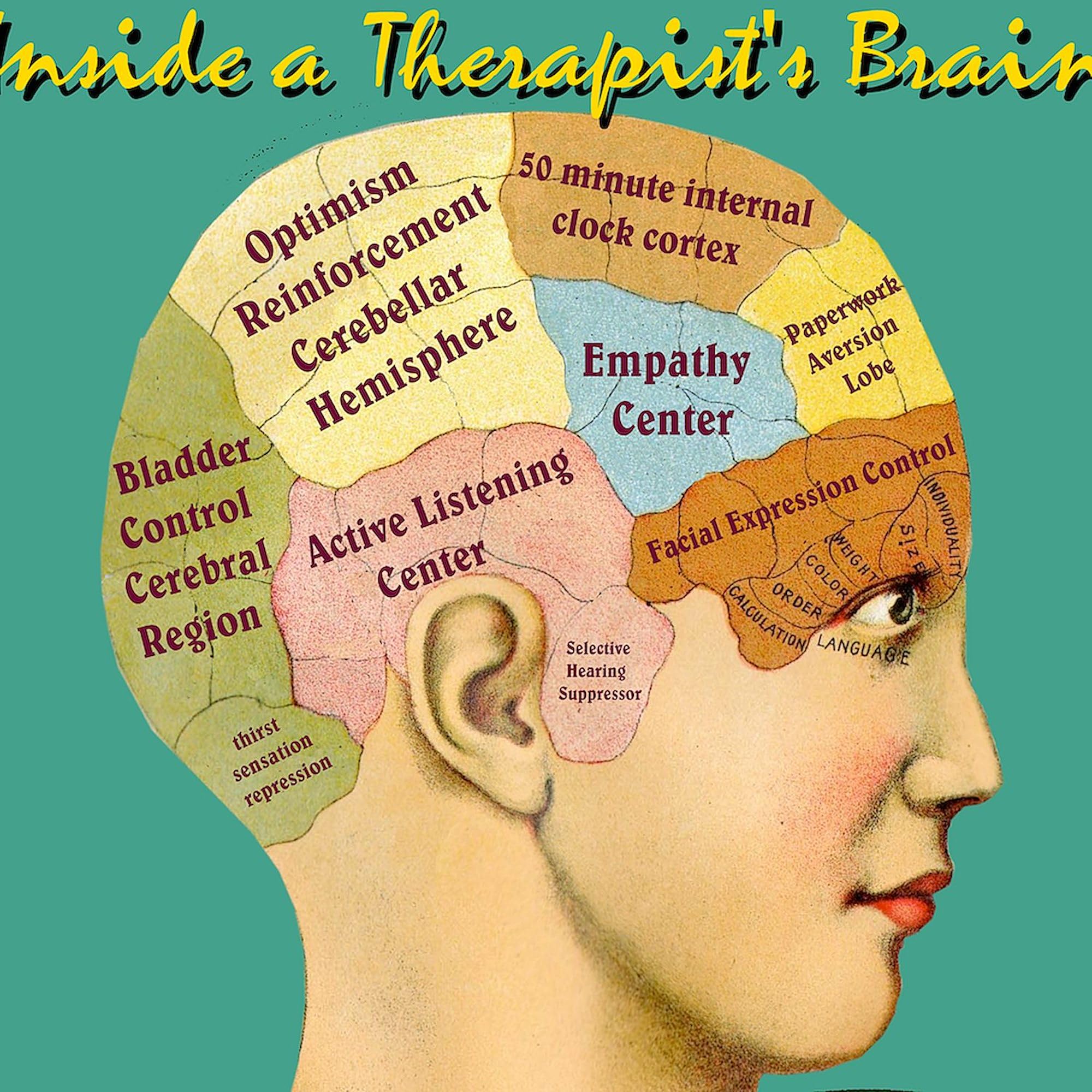 Inside A Therapist's Brain Tote Bag - Natural Canvas Reusable Shopping Bag for Therapy Sessions, Work & Groceries