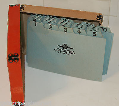 Vintage Globe Wernicke GW Card Index Guides - Antique Office Organizer for Collectors & Retro Workspaces