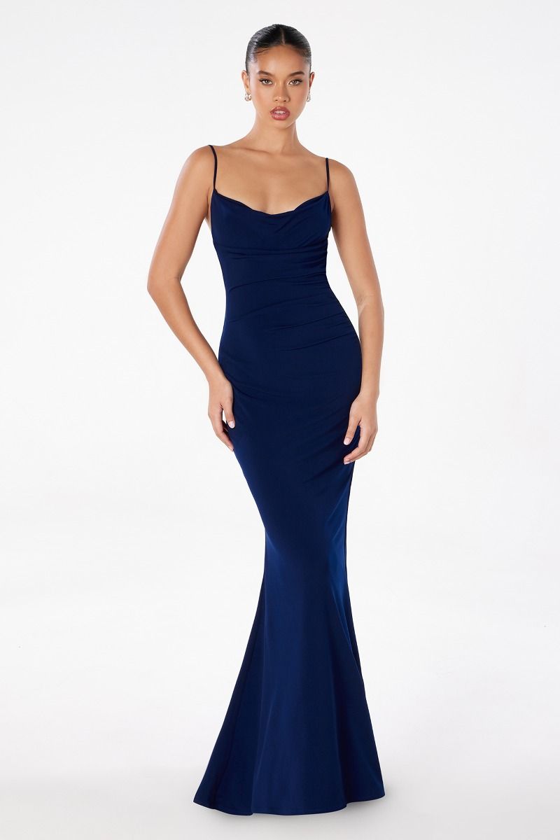 Bette Maxi Dress - Women's Fitted Long Dress with Elegant Lace Detailing for Summer, Beach, Party & Special Occasions