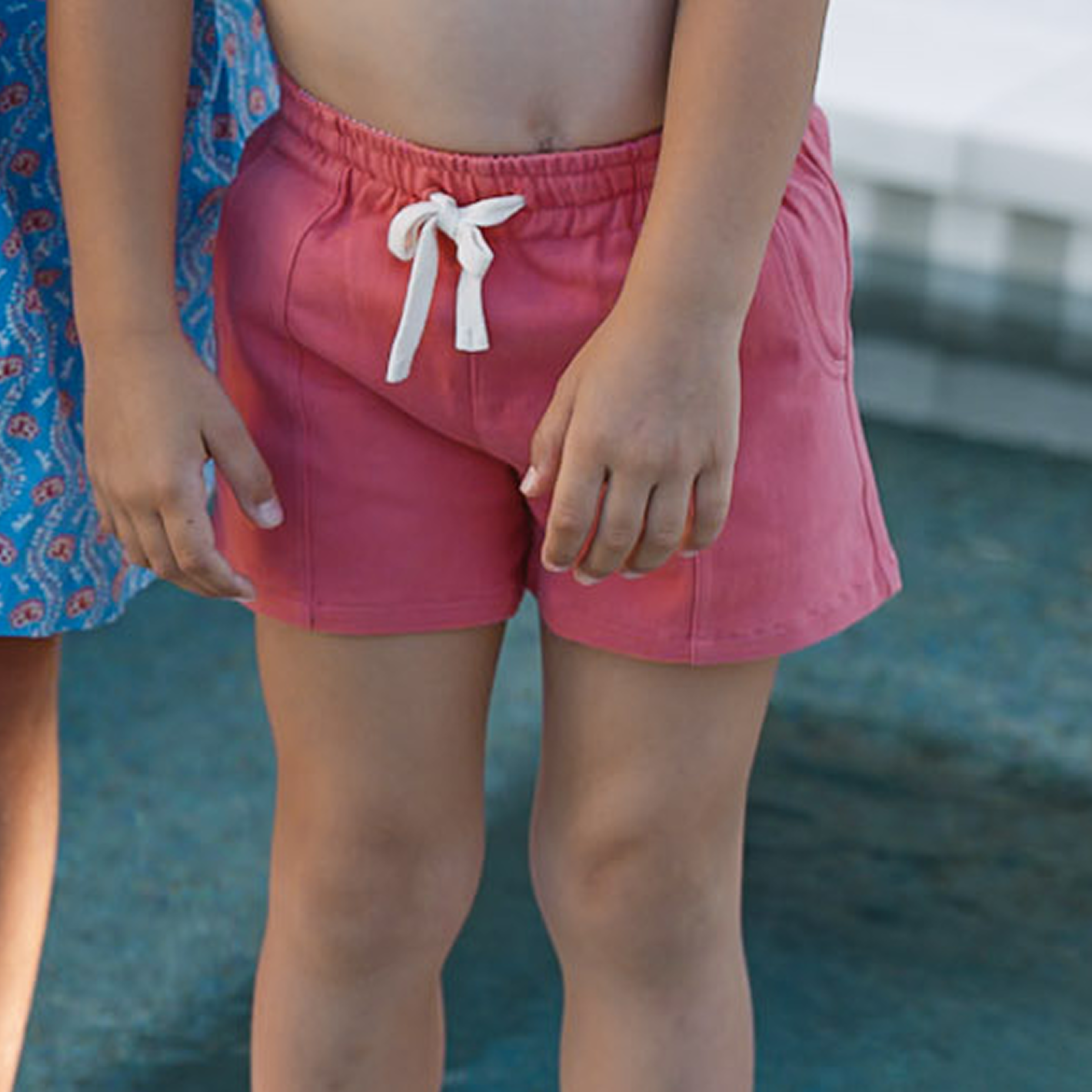 Boys Poppy Red Ultra Soft Twill Shorts - Comfortable Casual Wear for Playdates & Outdoor Activities