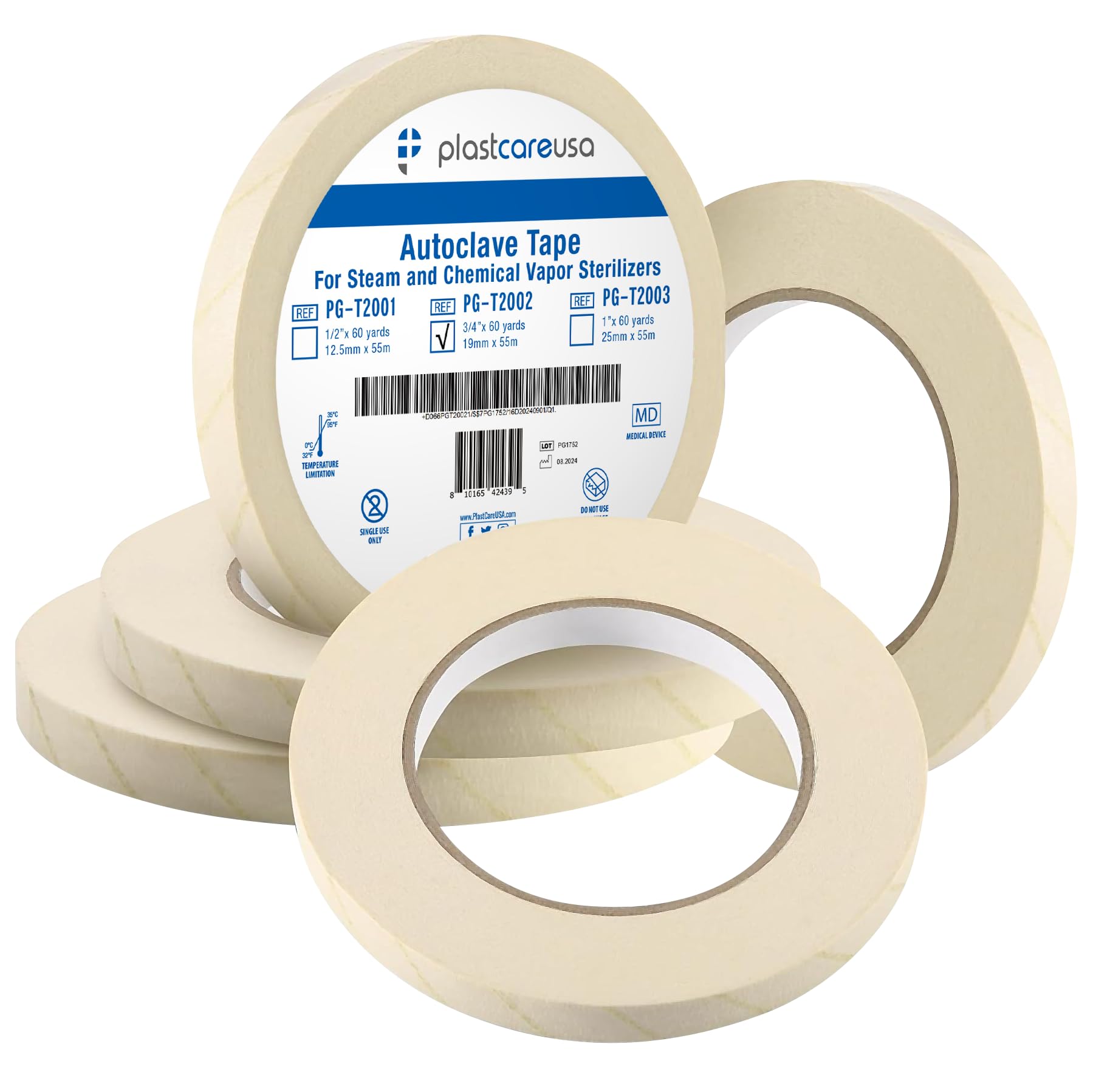 Autoclave Sterilization Tape (2-Pack, 3/4