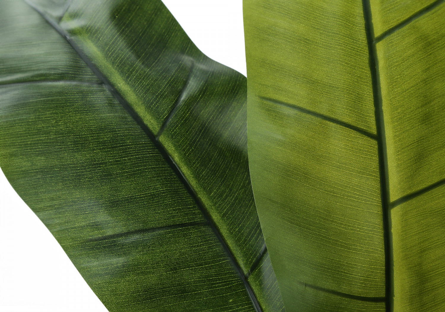 55 Inch Artificial Banana Tree with 6 Black Pots - Realistic Green Faux Plant for Home Decor, Office, Living Room, and Indoor Spaces