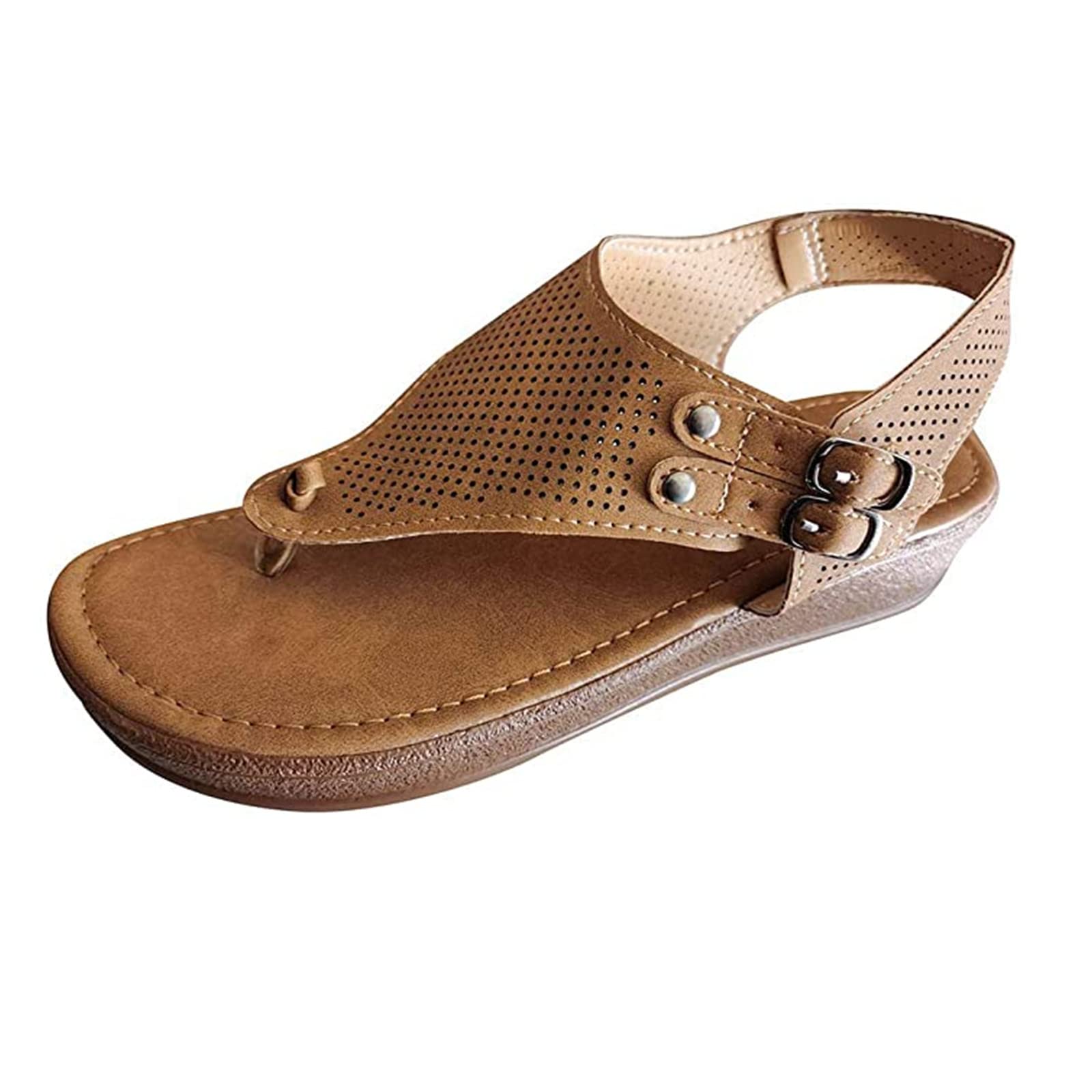 **Women's Comfortable Beach Sandals - Clip Toe Thong Flip Flops for Casual & Dressy Outfits | Perfect for Summer, Poolside, and Vacation Wear**