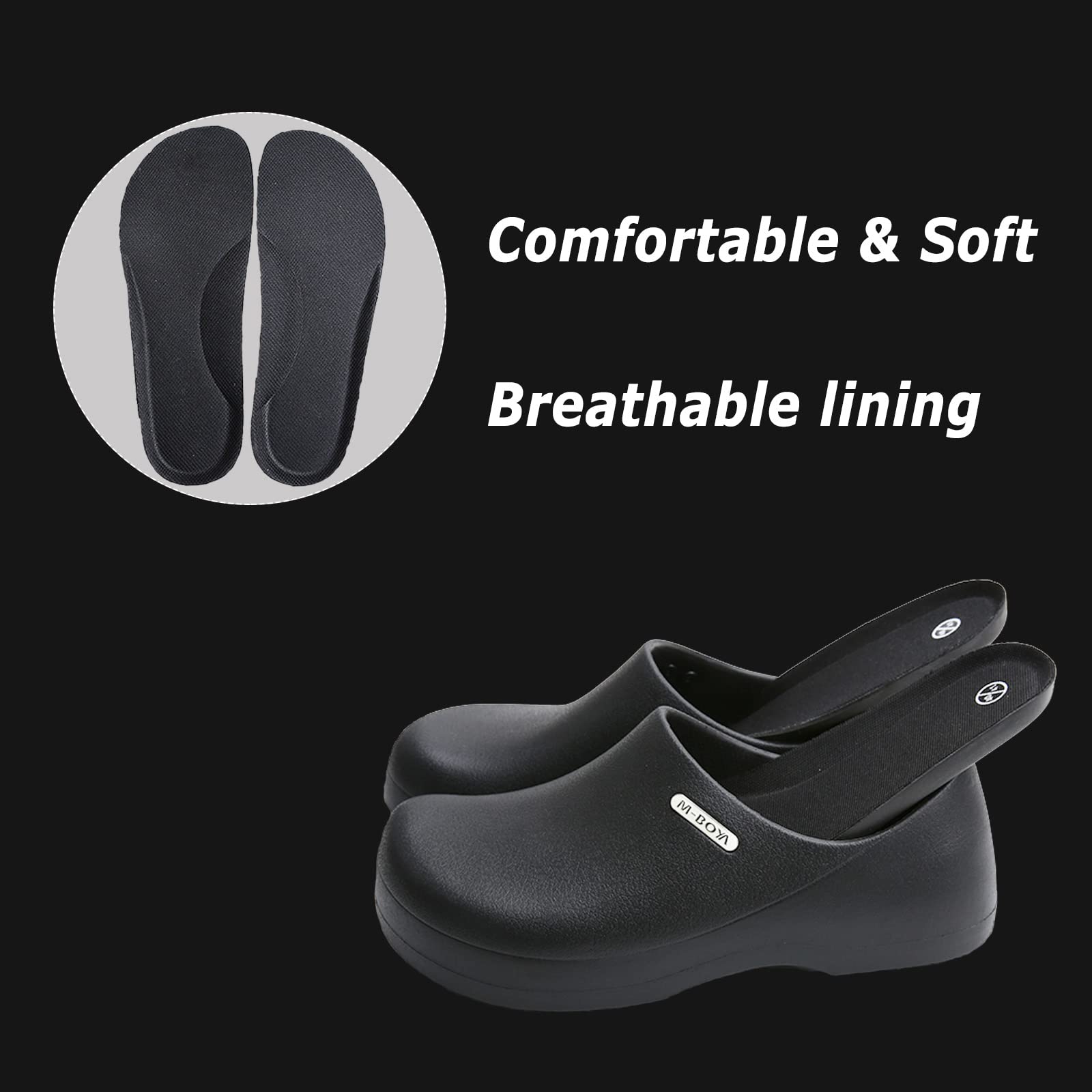 **Meidiastra Non-Slip Chef Shoes for Men & Women – Waterproof, Oil-Proof Kitchen Work Shoes – Ideal for Cooking, Nursing, Gardening & Food Service Professionals**