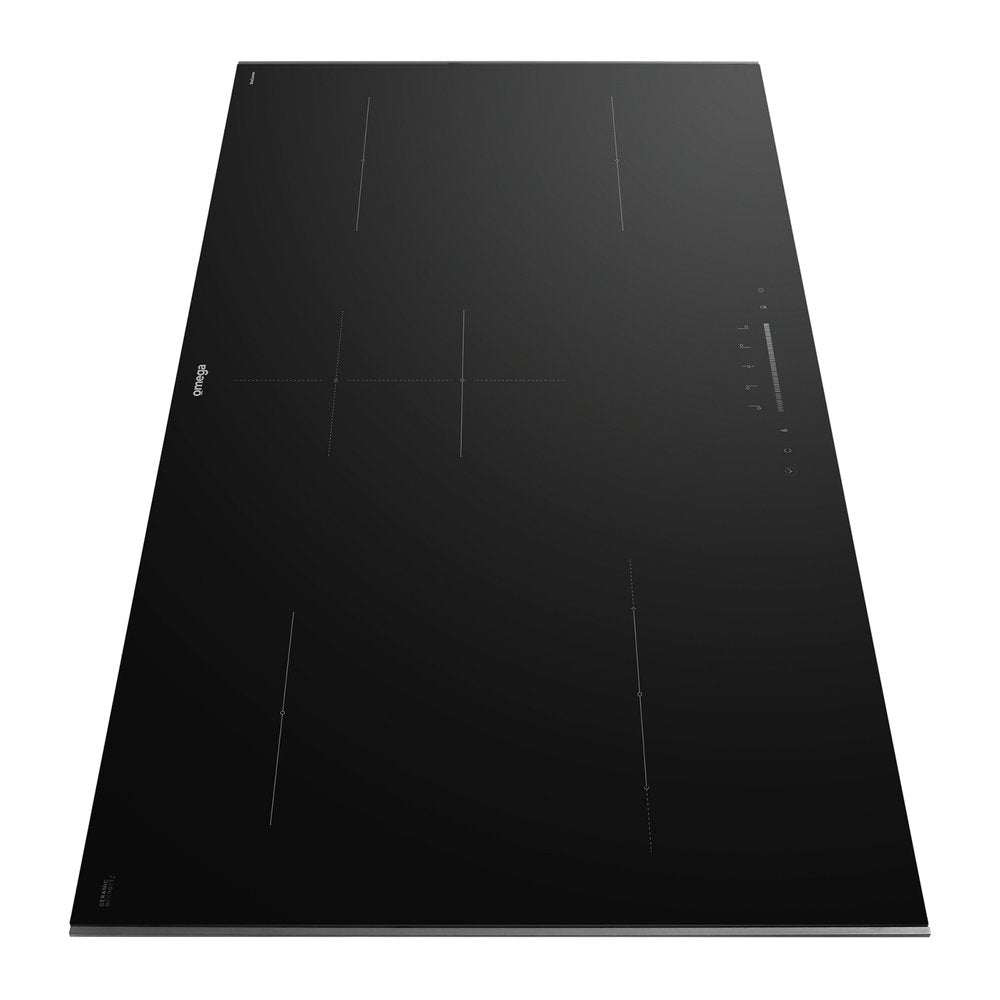 Omega OCC905TZ 90cm Ceramic Induction Cooktop with Touch Controls - Perfect for Modern Kitchens, Home Cooking & Professional Chefs