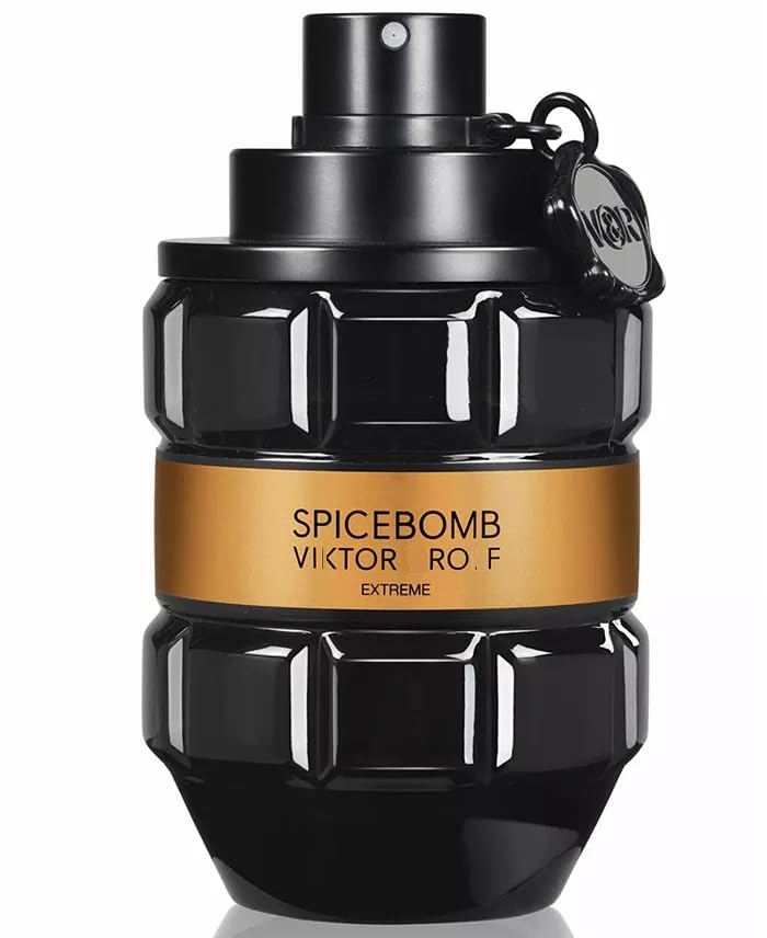 Spicebomb Extreme Eau de Parfum for Men - 3 Fl Oz Woody Spicy Cologne with Amber & Vanilla Notes - Long Lasting Fragrance for Date Night, Parties & Special Occasions