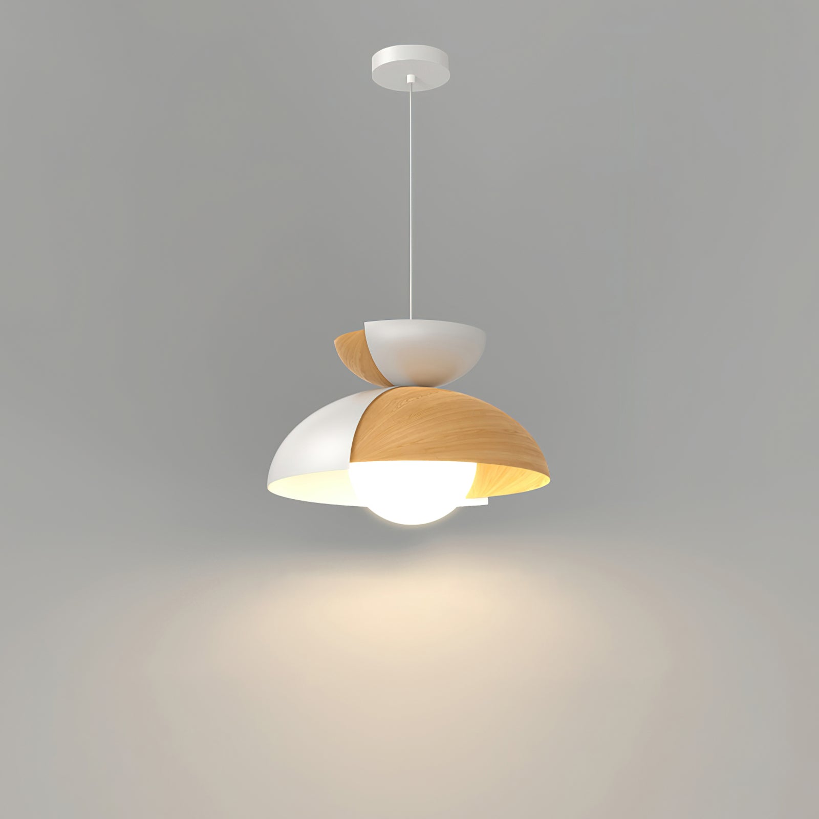 Large Bowl Pendant Light - Modern Hanging Lamp for Dining Room, Kitchen Island, or Living Room Decor