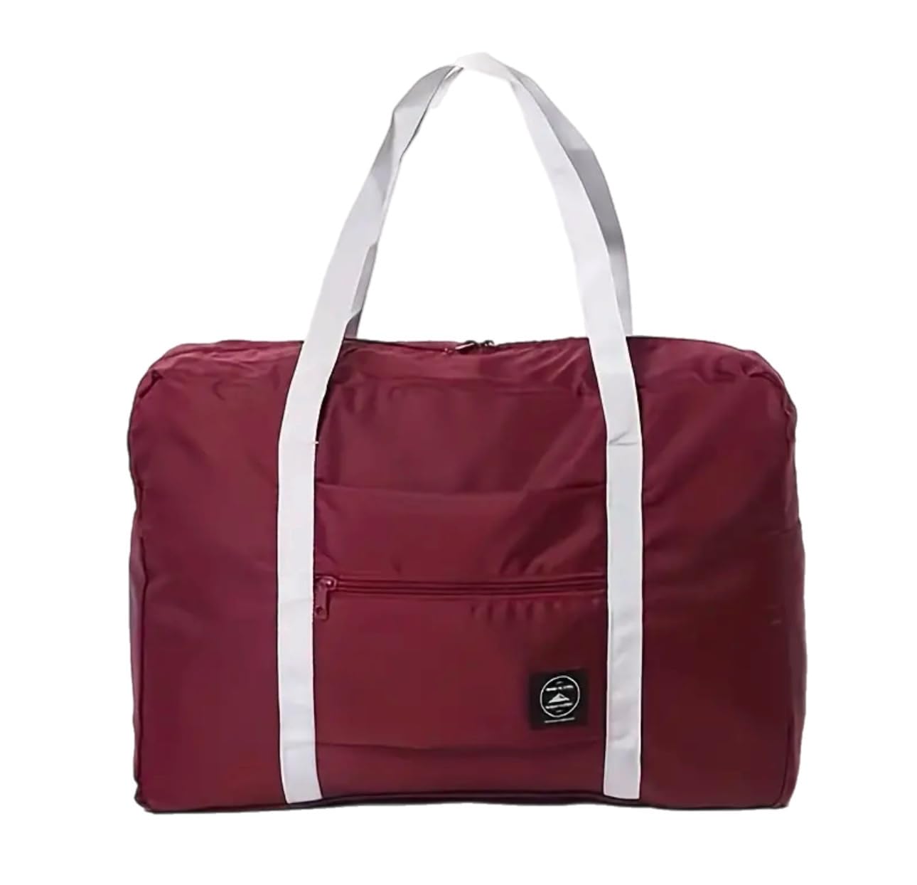 Spirit Airlines Approved 18x14x8 Foldable Travel Duffel Bag - Lightweight Carry-On Personal Item Tote for Women & Men | Perfect for Overnight Trips, Gym, Weekend Getaways & Air Travel (Burgundy)
