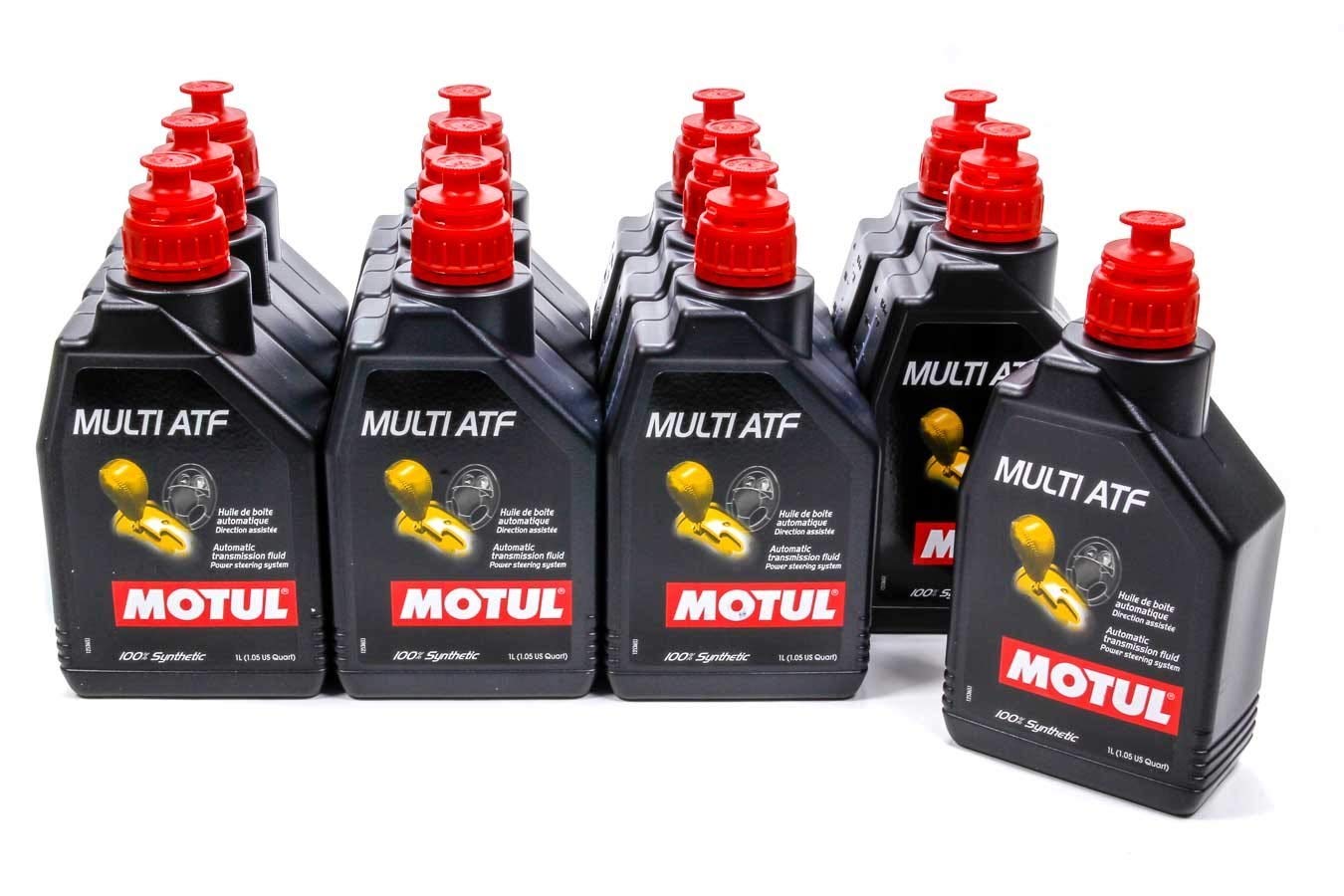 Motul 105784 Multi ATF Automatic Transmission Fluid - 12 Pack (1 Liter Each) | High-Performance Transmission Fluid for Cars, Trucks & SUVs | Smooth Shifting & Extended Transmission Life