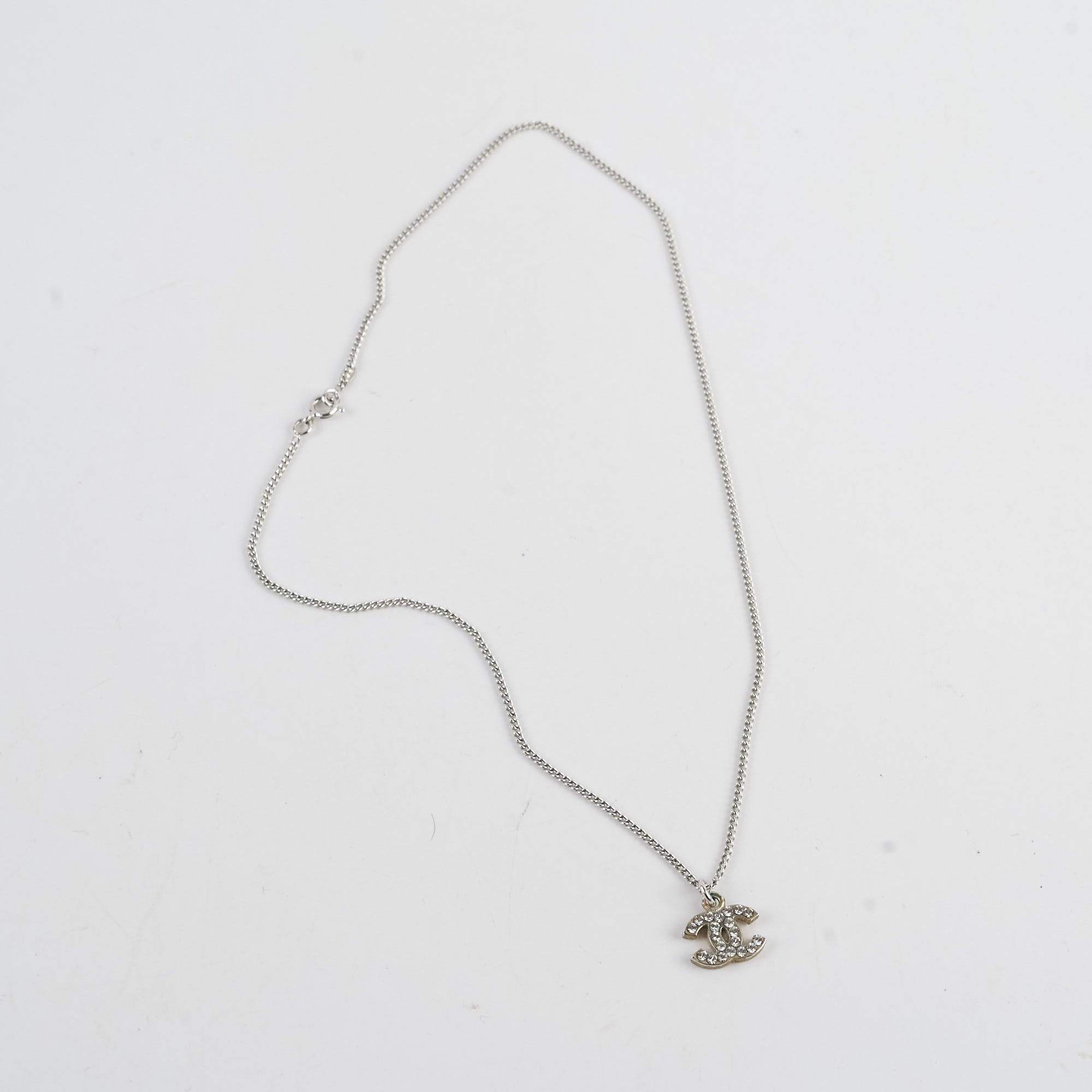 Chanel CC Logo Crystal Necklace for Women - Luxury Fashion Jewelry Gift for Birthday, Anniversary & Valentine's Day - Perfect for Parties, Weddings & Special Occasions