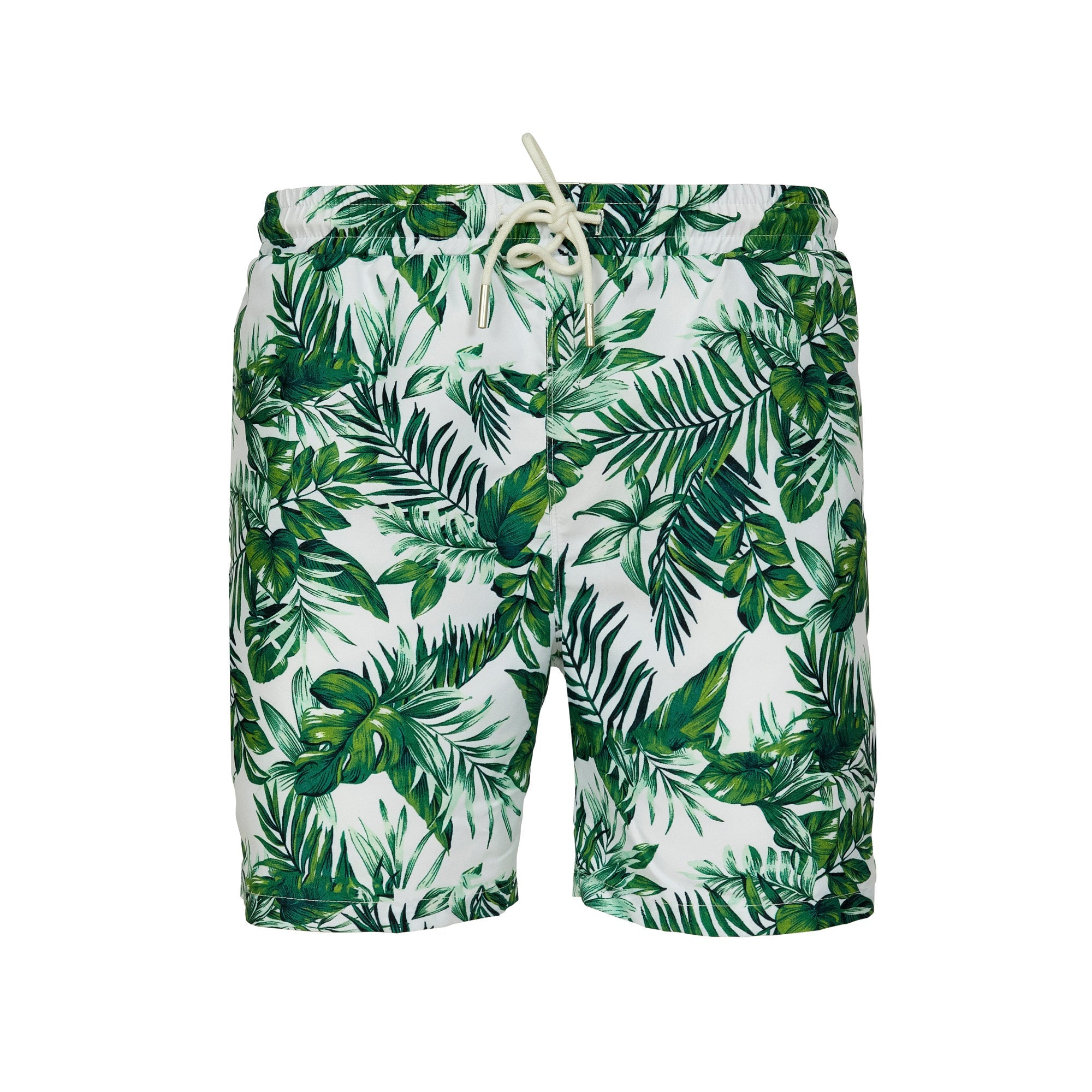 Men's Casual Printed Shorts - Palm Leaf Design, Breathable & Comfortable for Summer, Beach, Travel & Outdoor Activities