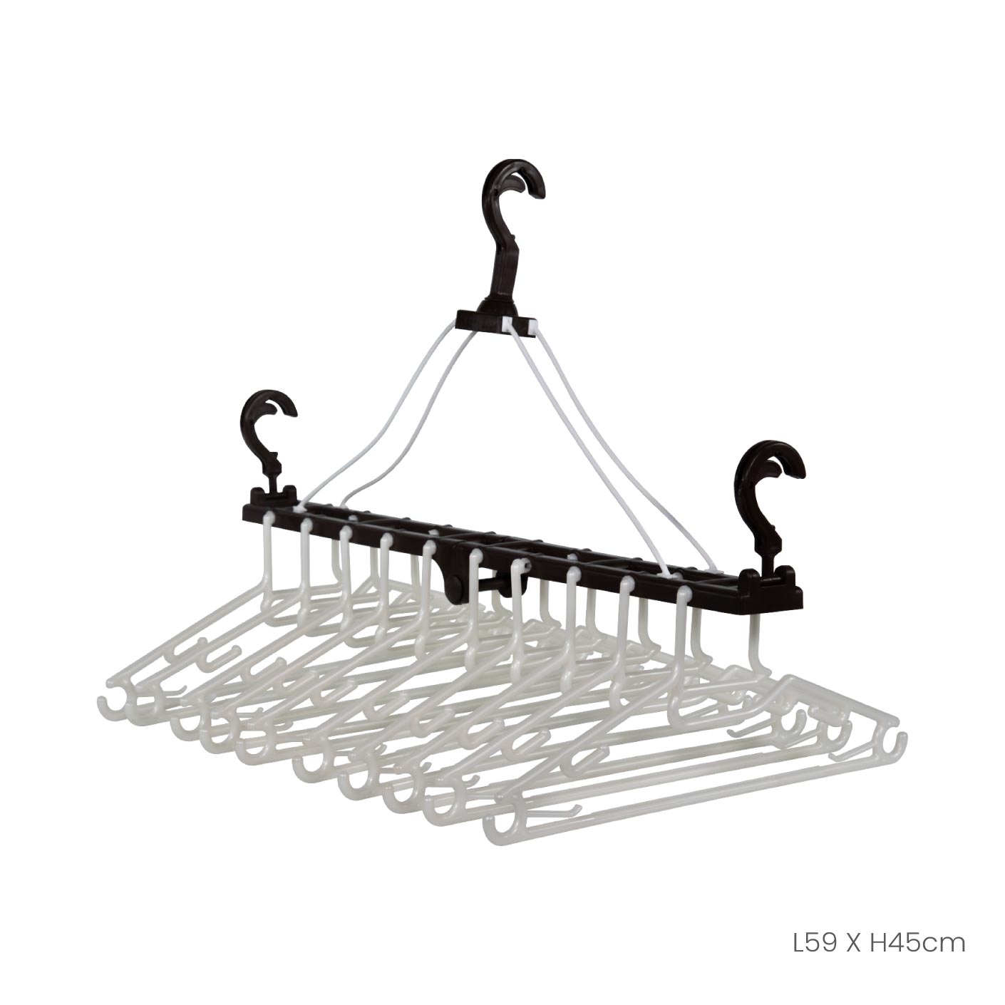 10-in-1 Multi-Purpose Space Saving Hanger Organizer - Heavy Duty Closet Storage Solution for Clothes, Scarves, Belts & More | Perfect for Small Spaces, Dorm Rooms & Travel