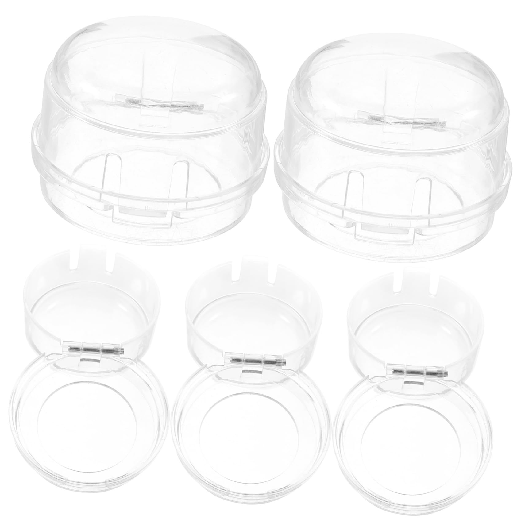Hohopeti 5-Piece Stove Knob Covers - Child Proof Gas Range Protector for Kitchen Safety | Heat Resistant Stove Top Cover for Home & Apartment Use