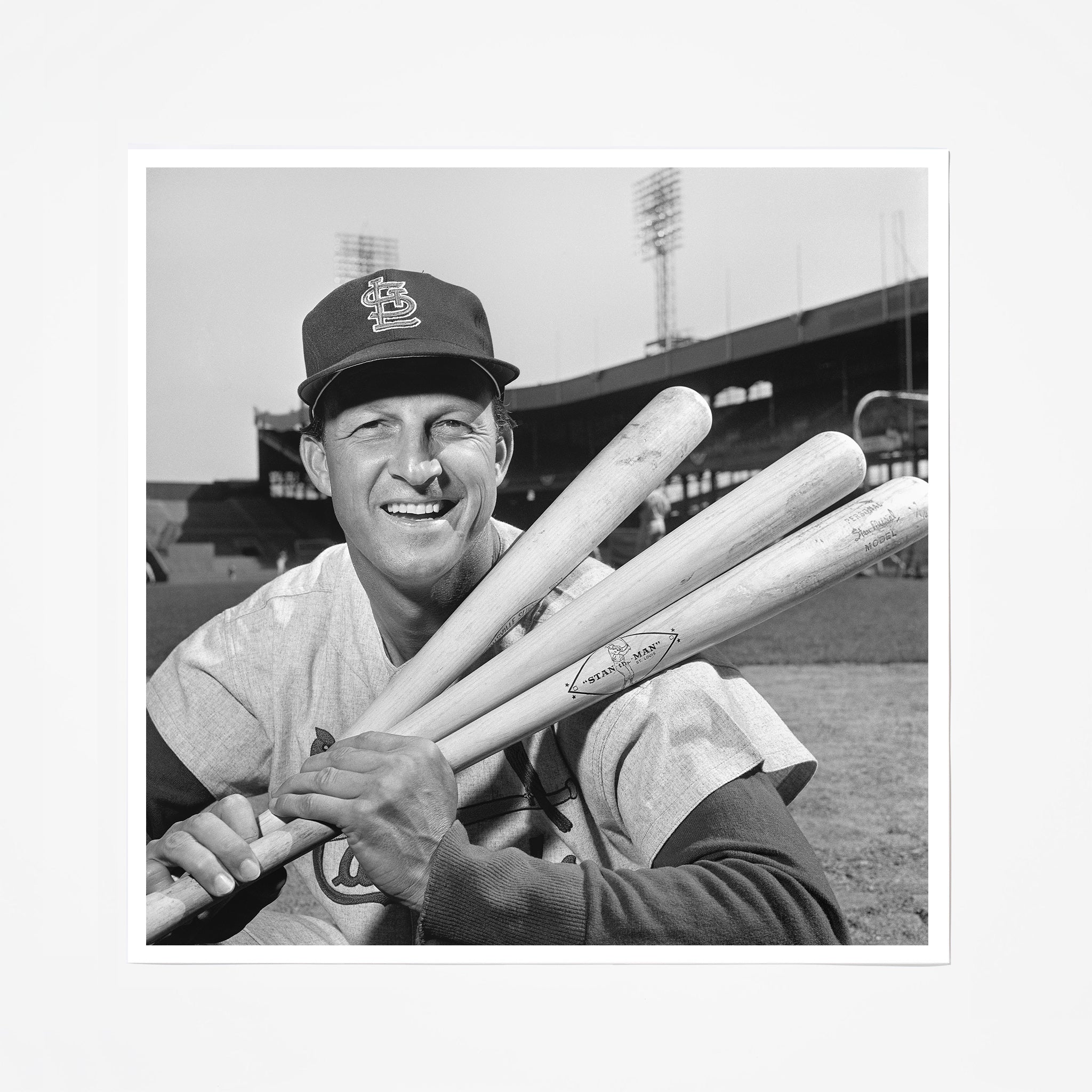 Stan Musial Signed Baseball Bat - Authentic Collectible Memorabilia for MLB Fans - Perfect for Display, Gifting, and Sports Memorabilia Collections