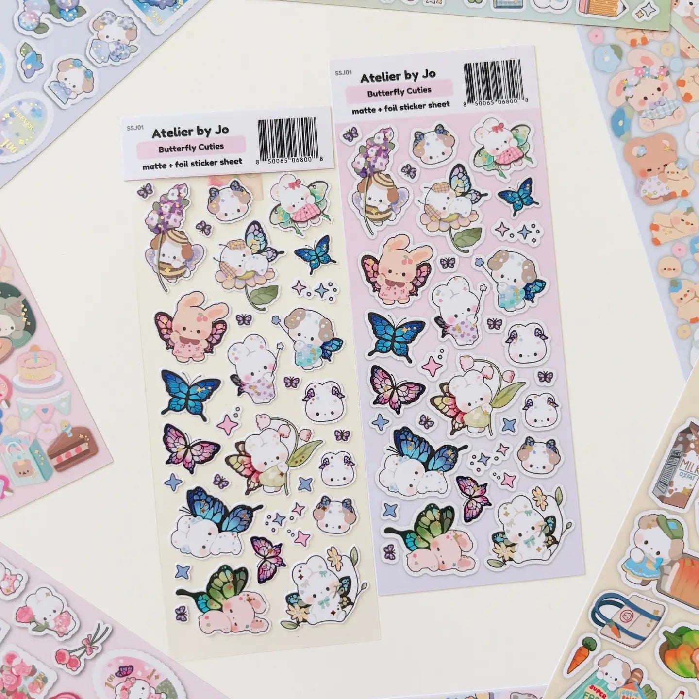 Butterfly Cuties Sticker Sheet - Cute Butterfly Stickers for Scrapbooking, Journals, Planners & DIY Crafts - Waterproof Vinyl Decals for Laptops, Phones & Water Bottles