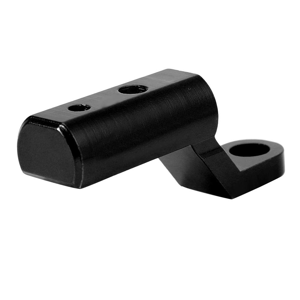 Motorcycle Mirror Extensions & Mount Bracket - Black for Enhanced Rearview Safety