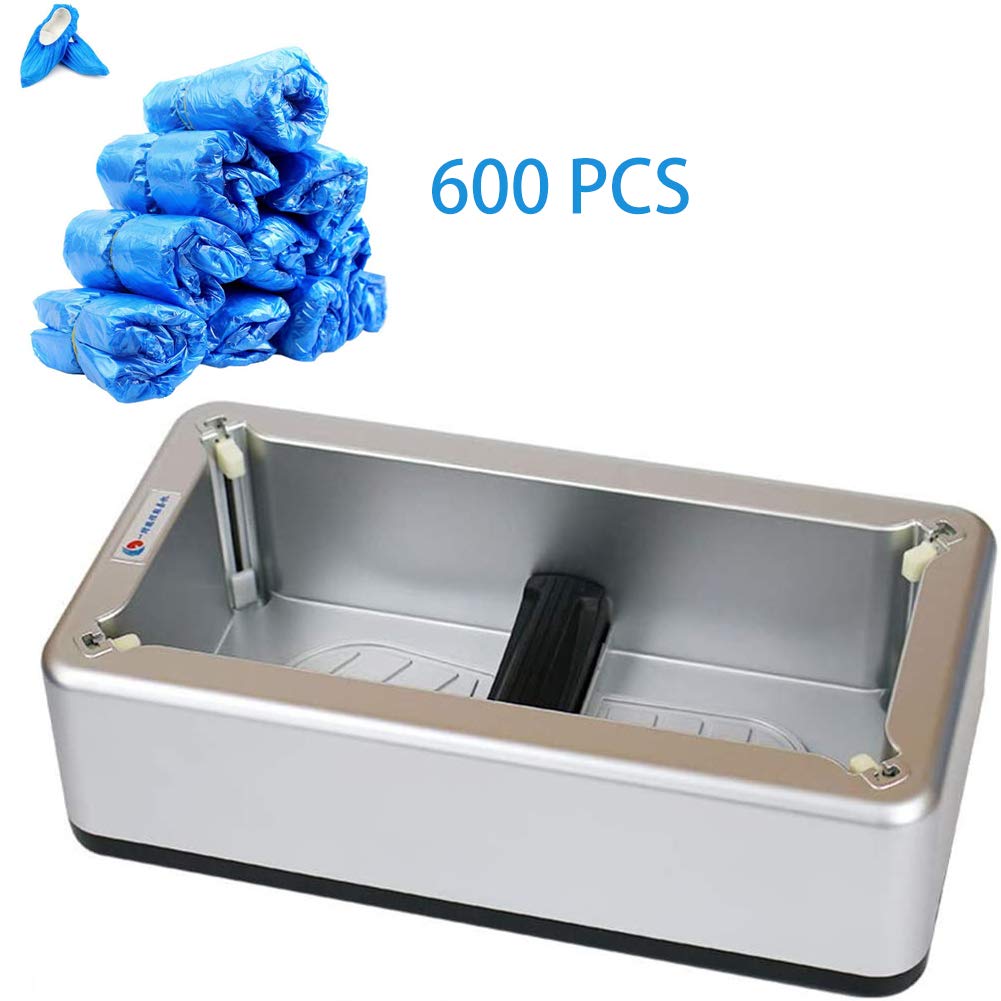 Automatic Shoe Cover Dispenser Machine for Home - 600pcs Disposable Boot Covers Included | Ideal for Hospitals, Clean Rooms & Home Protection